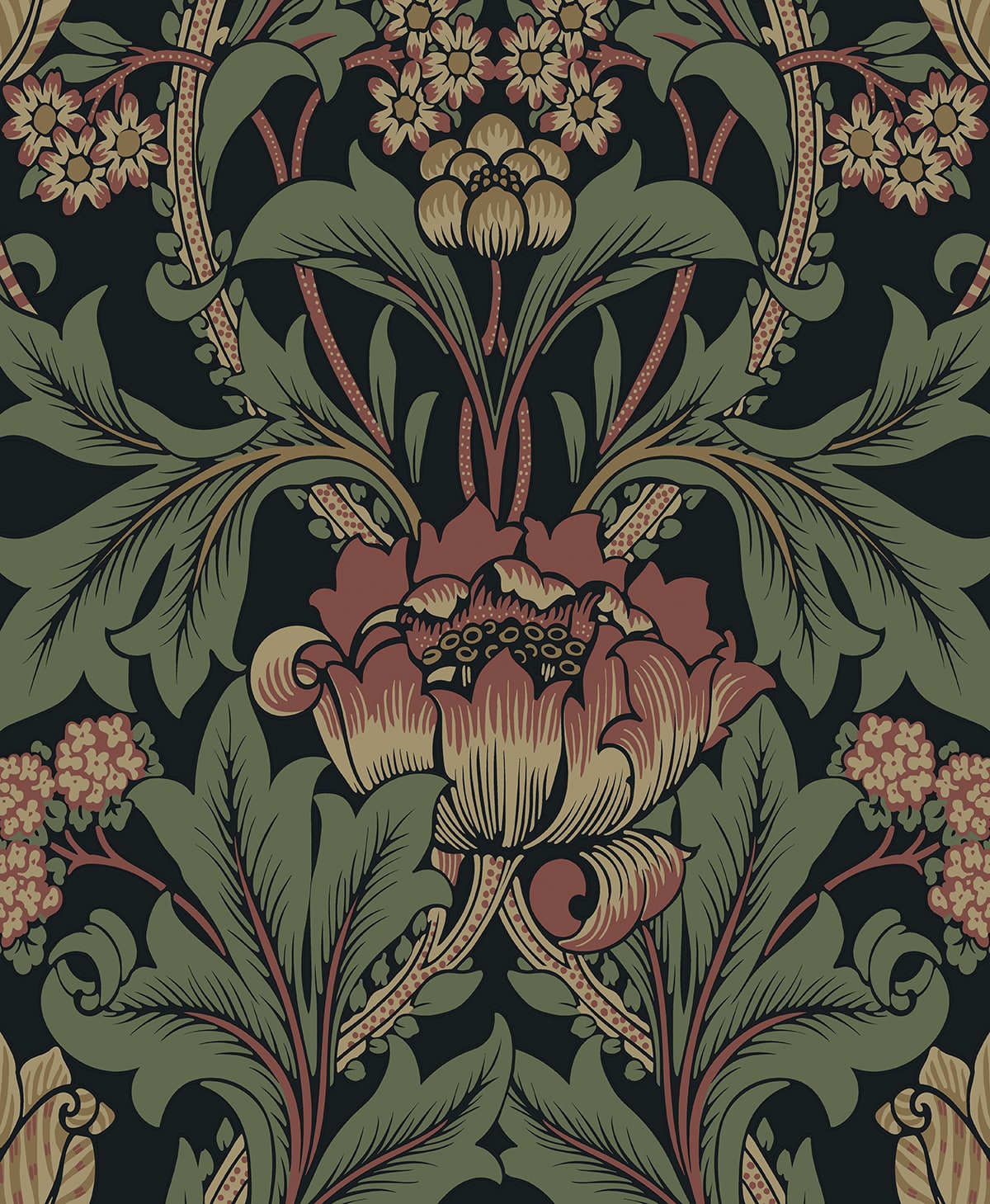 Primrose Floral Premium Peel and Stick Removable Wallpaper