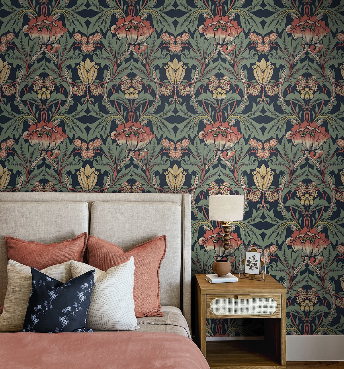 Primrose Floral Premium Peel and Stick Removable Wallpaper