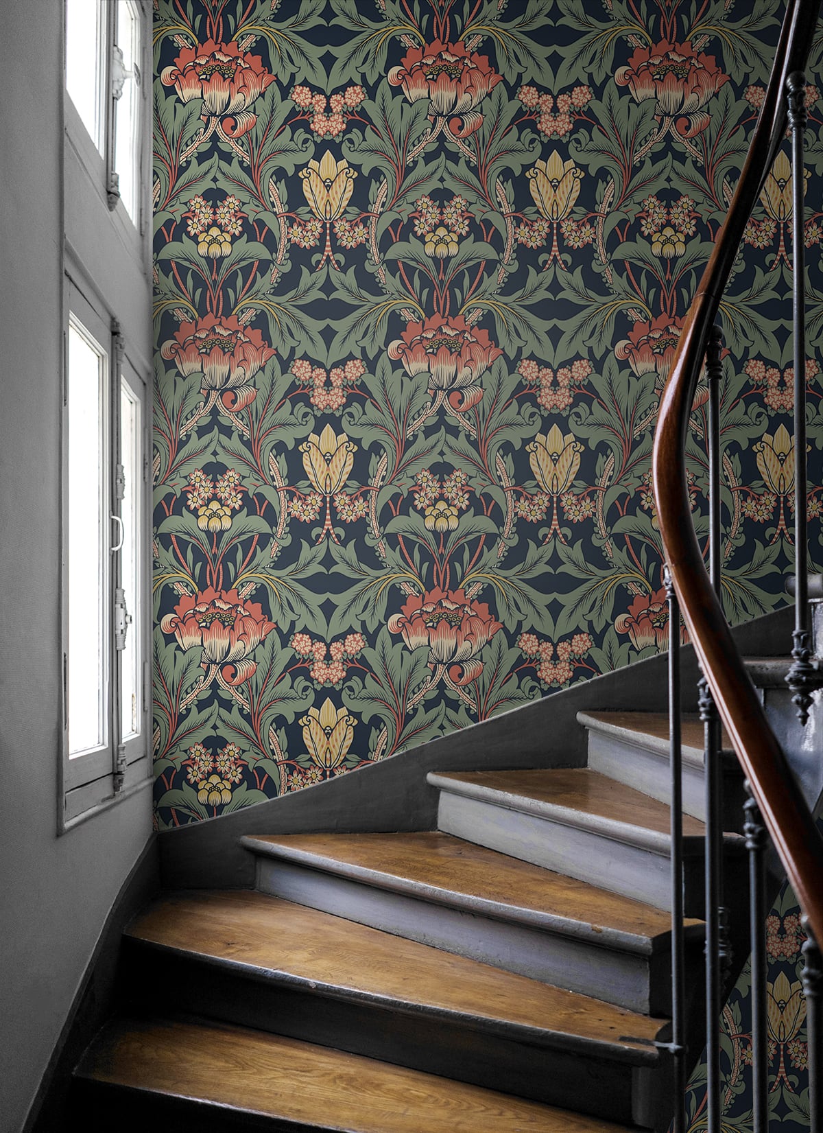 Primrose Floral Premium Peel and Stick Removable Wallpaper