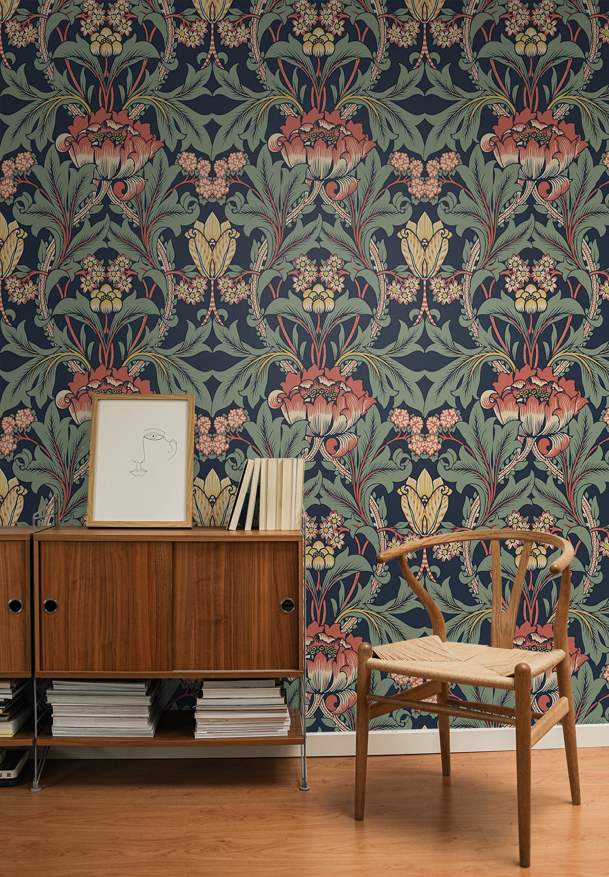 Primrose Floral Premium Peel and Stick Removable Wallpaper