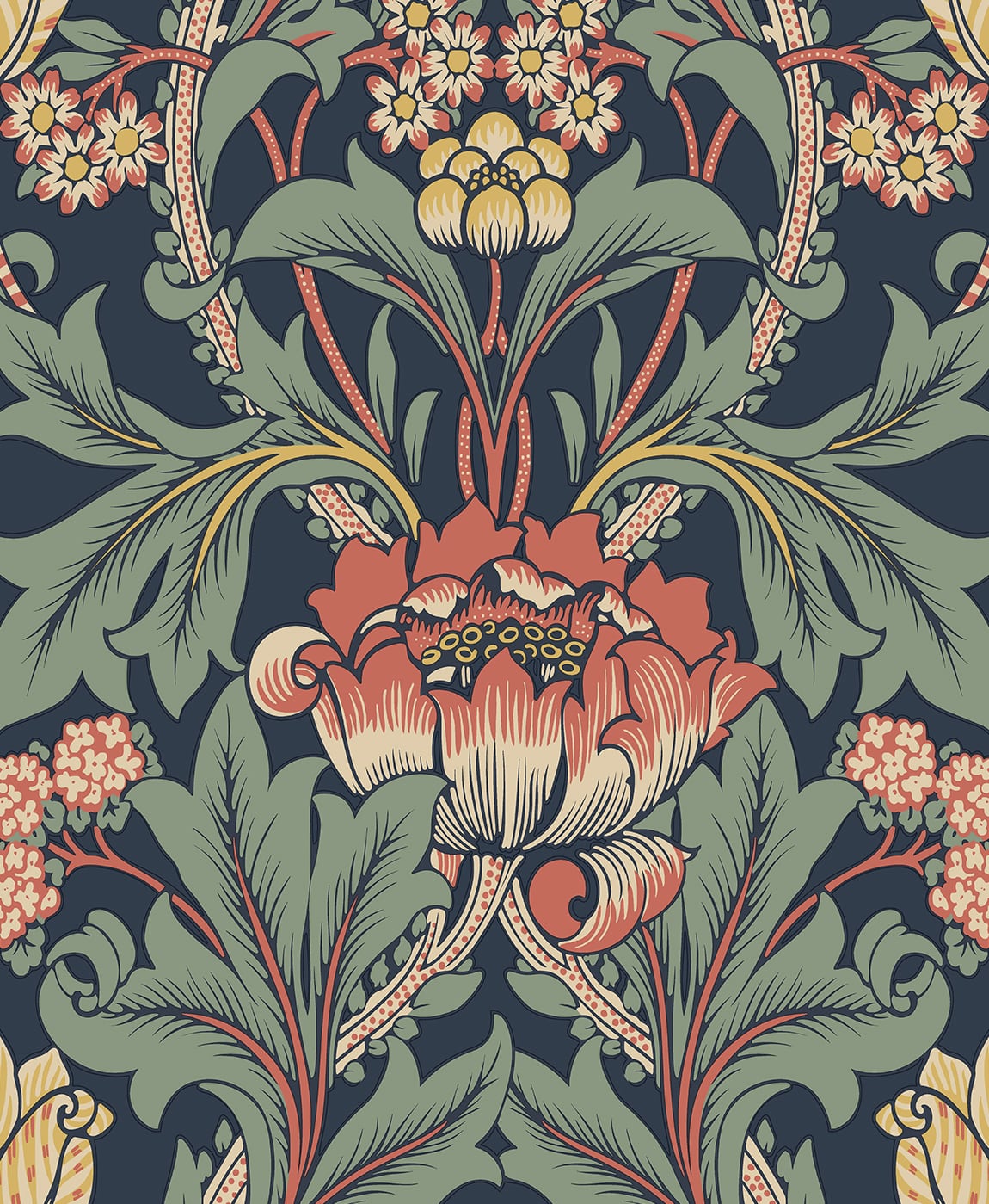 Primrose Floral Premium Peel and Stick Removable Wallpaper