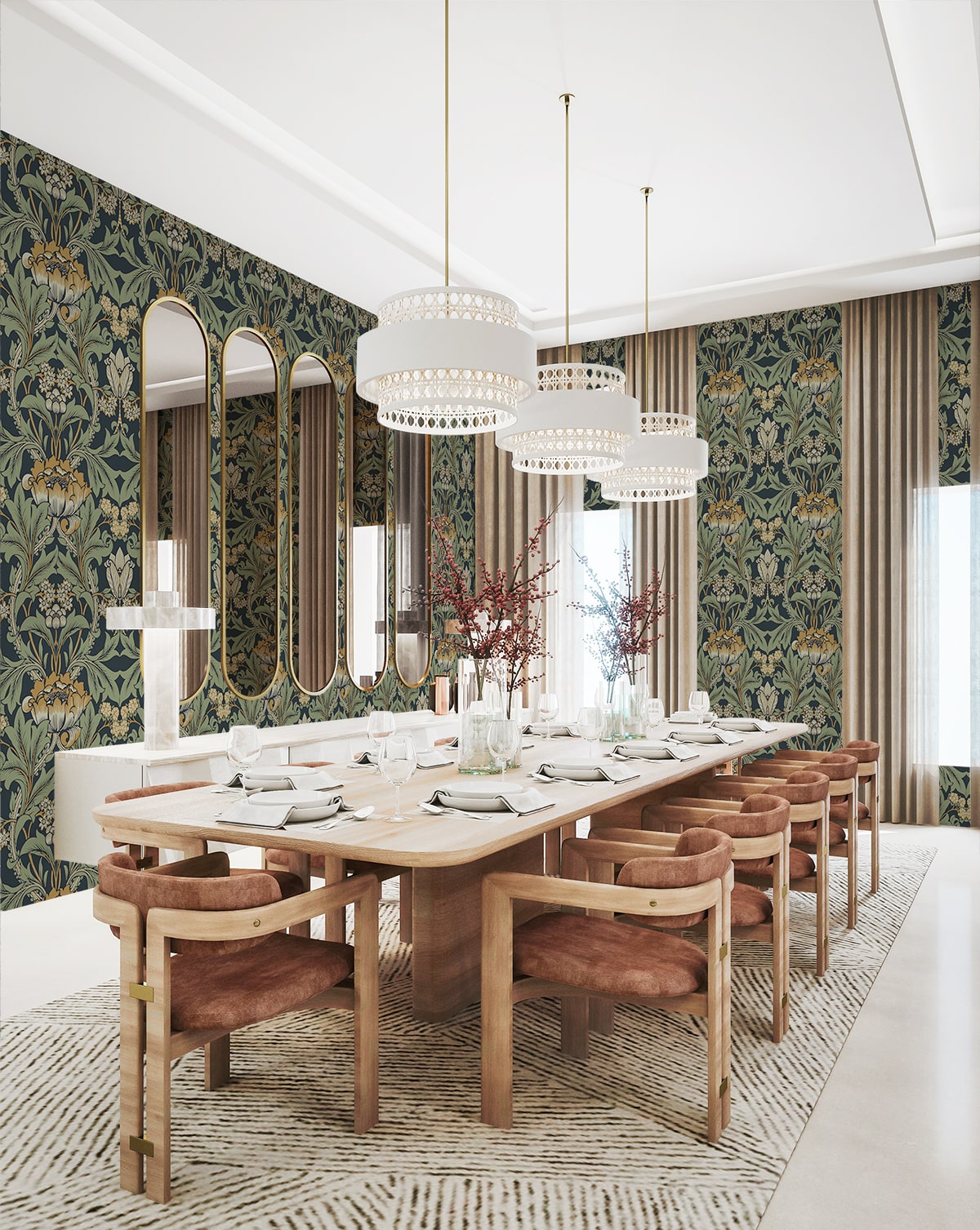 Primrose Floral Premium Peel and Stick Removable Wallpaper