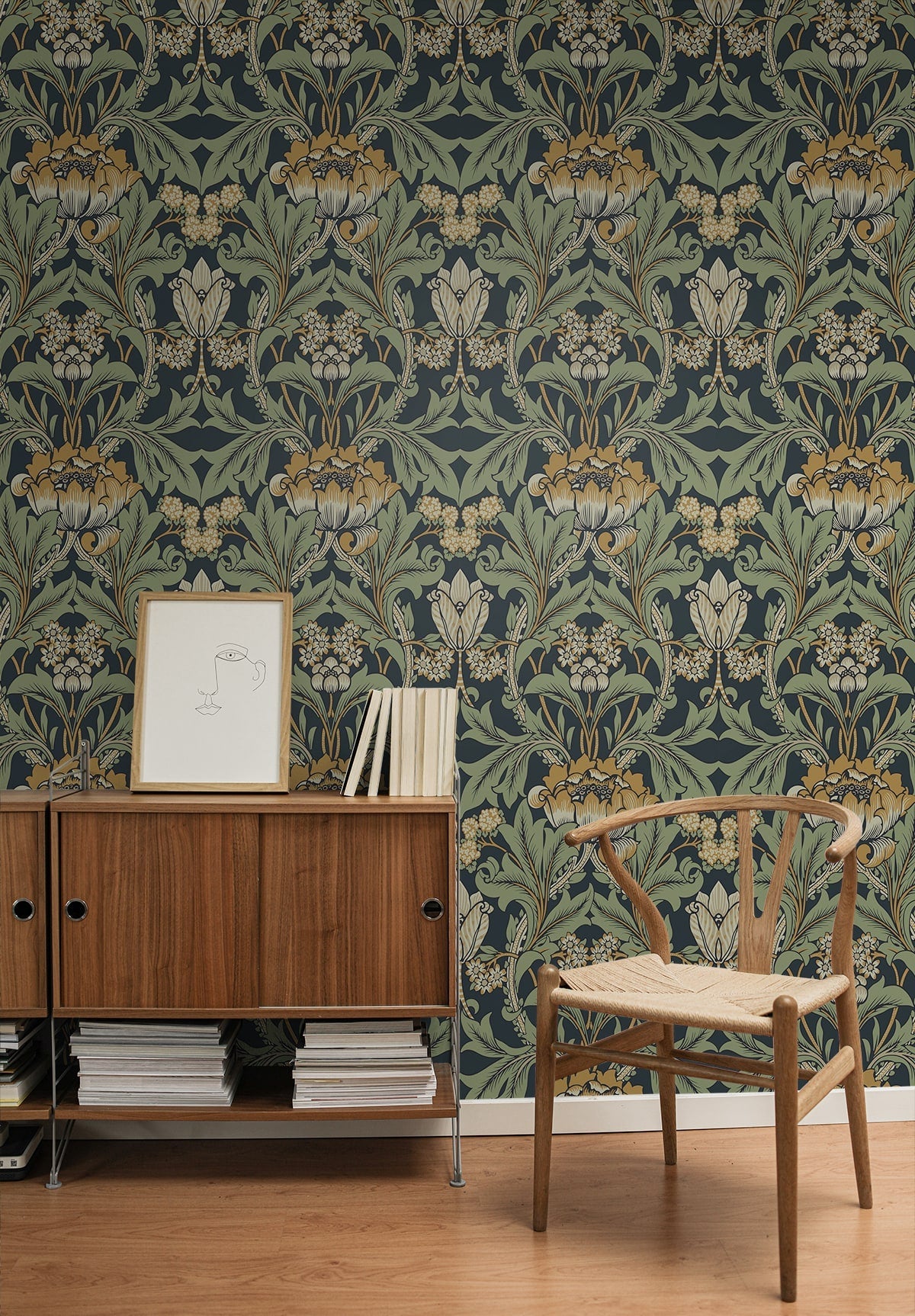 Primrose Floral Premium Peel and Stick Removable Wallpaper
