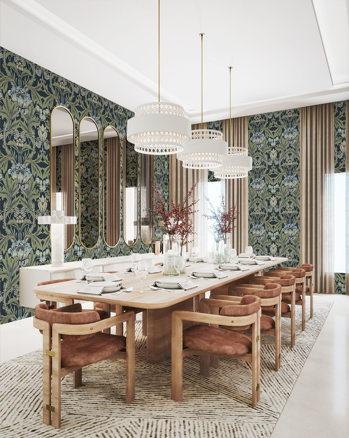 Primrose Floral Premium Peel and Stick Removable Wallpaper