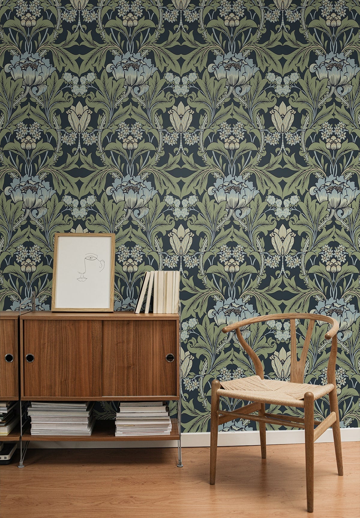 Primrose Floral Premium Peel and Stick Removable Wallpaper
