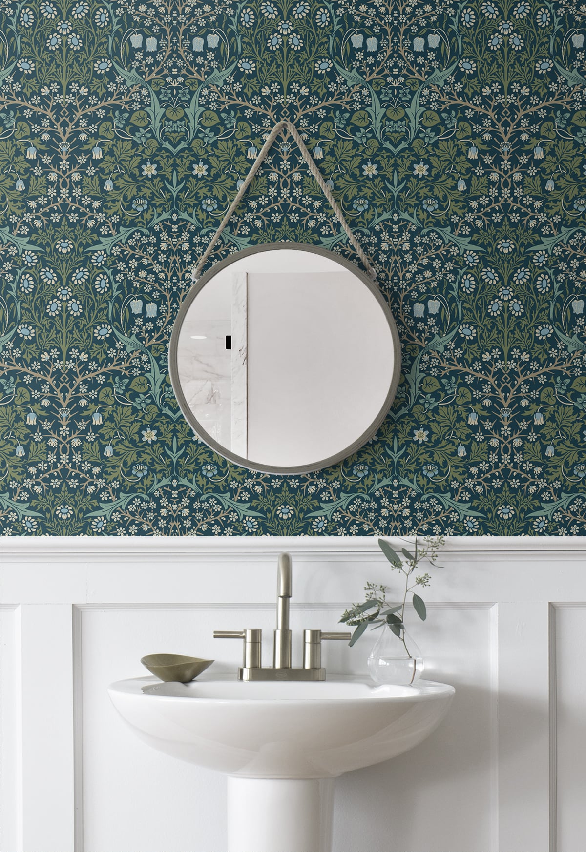Victorian Garden Floral Premium Peel and Stick Removable Wallpaper