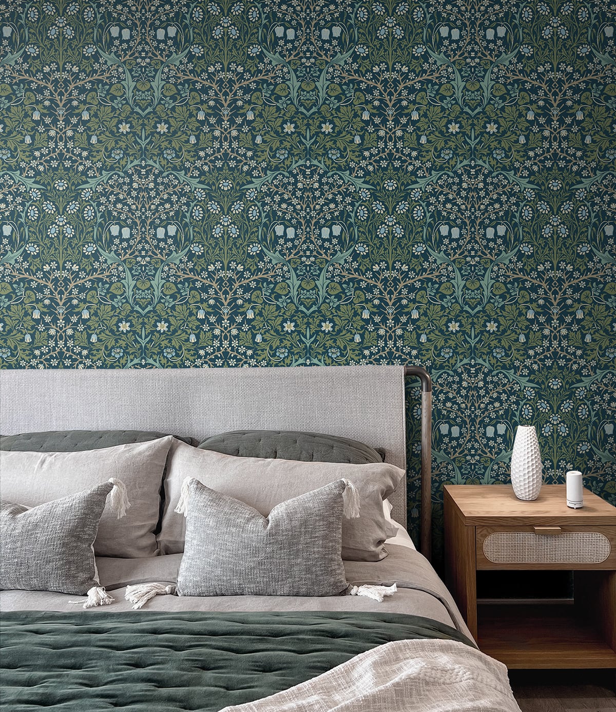 Victorian Garden Floral Premium Peel and Stick Removable Wallpaper
