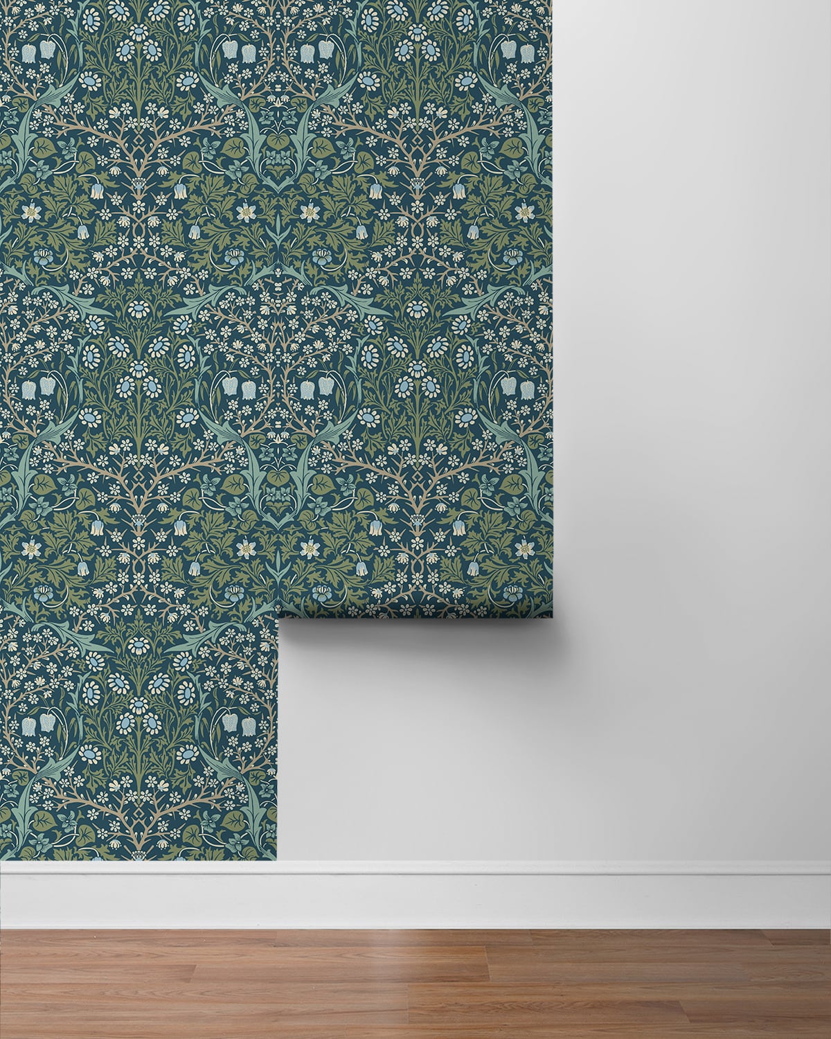 Victorian Garden Floral Premium Peel and Stick Removable Wallpaper