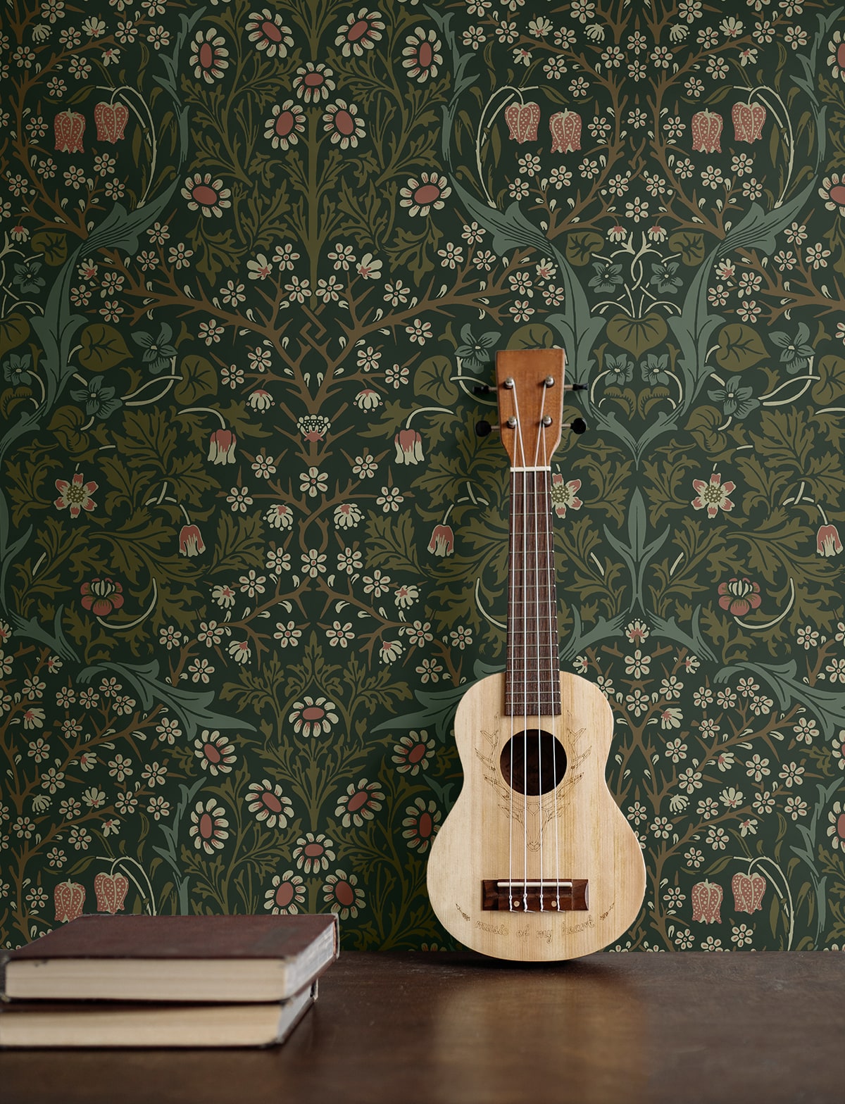 Victorian Garden Floral Premium Peel and Stick Removable Wallpaper