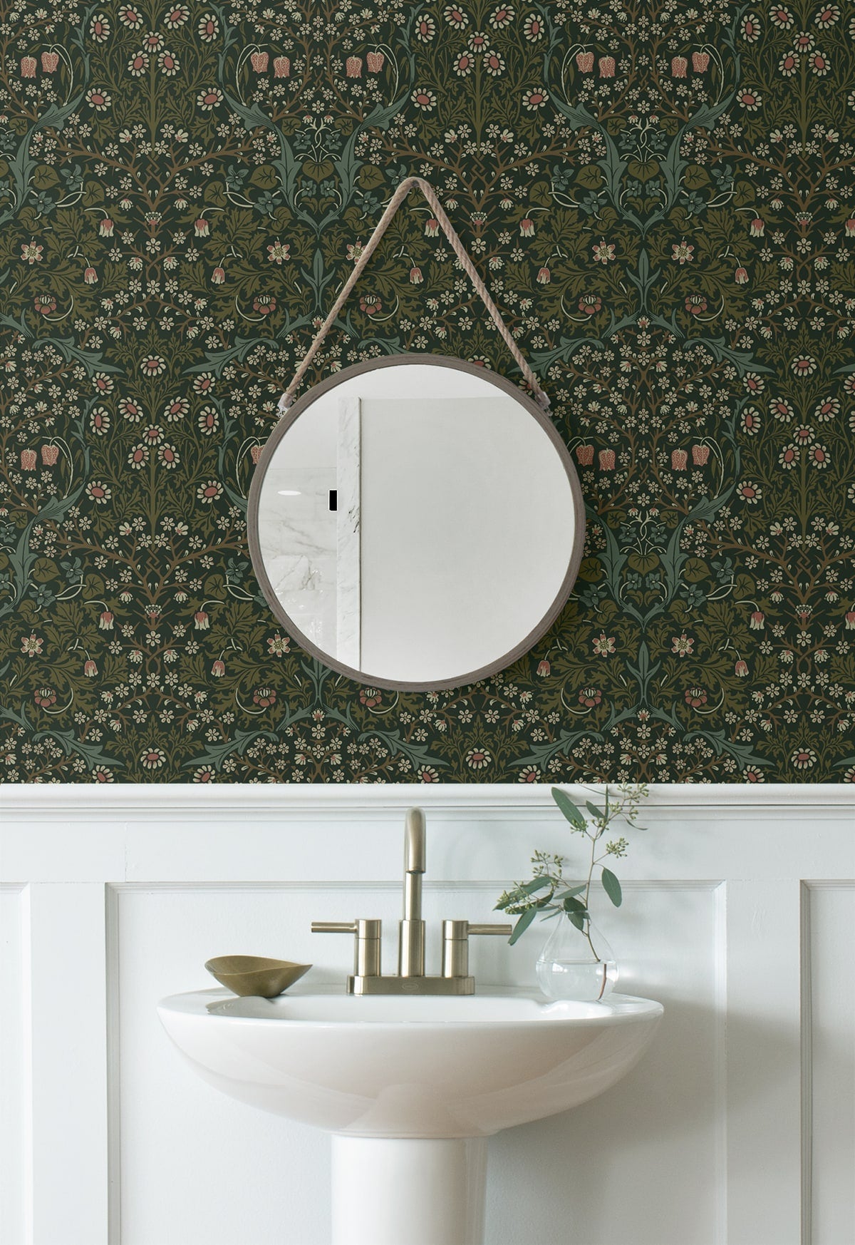 Victorian Garden Floral Premium Peel and Stick Removable Wallpaper
