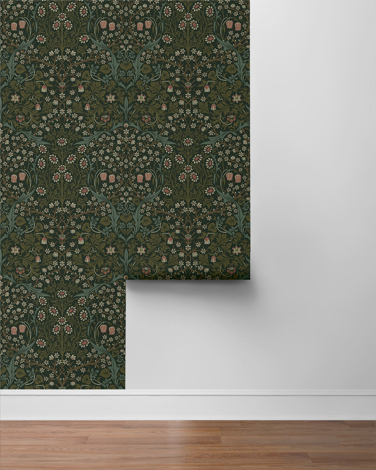 Victorian Garden Floral Premium Peel and Stick Removable Wallpaper