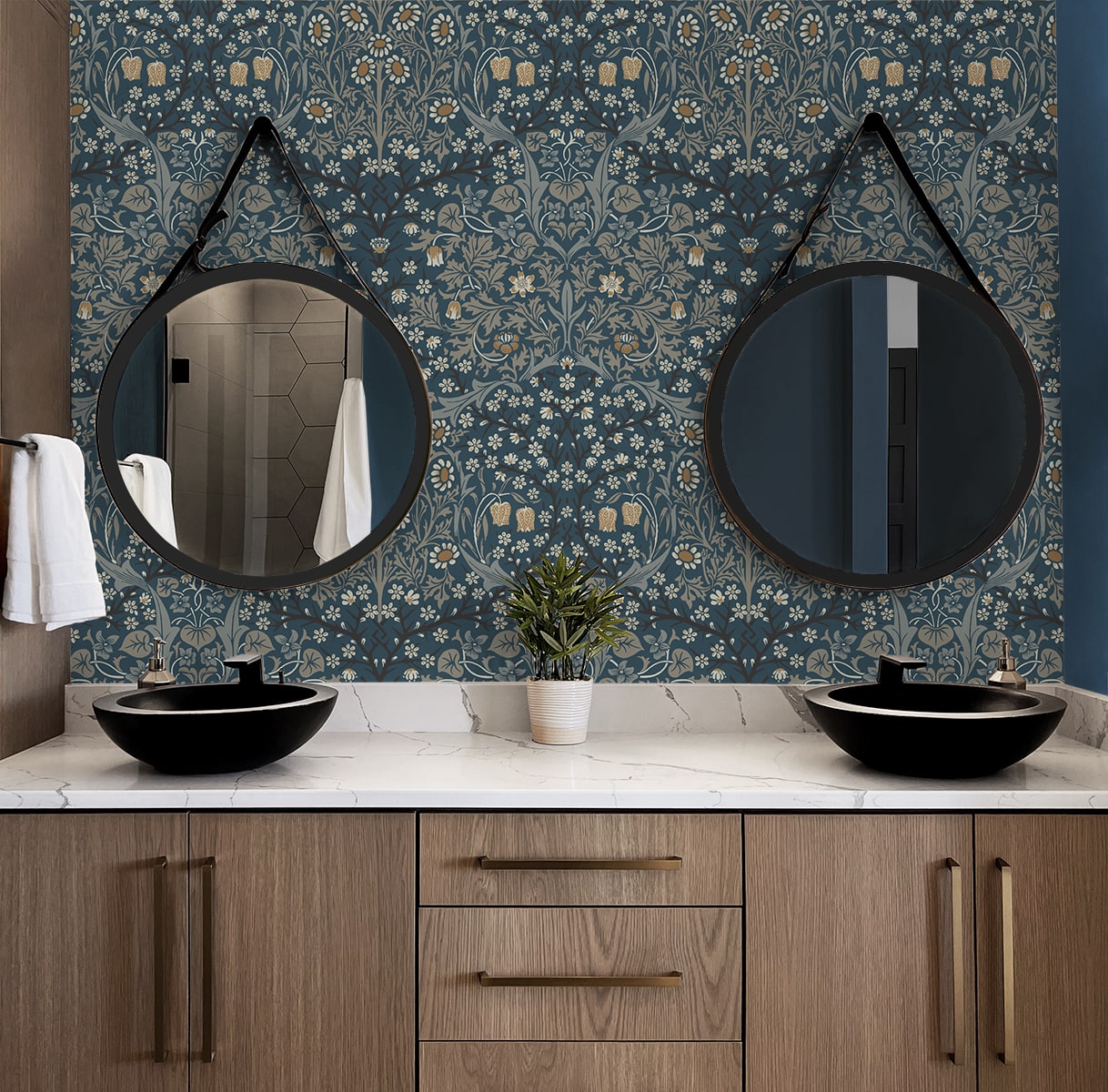 Victorian Garden Floral Premium Peel and Stick Removable Wallpaper