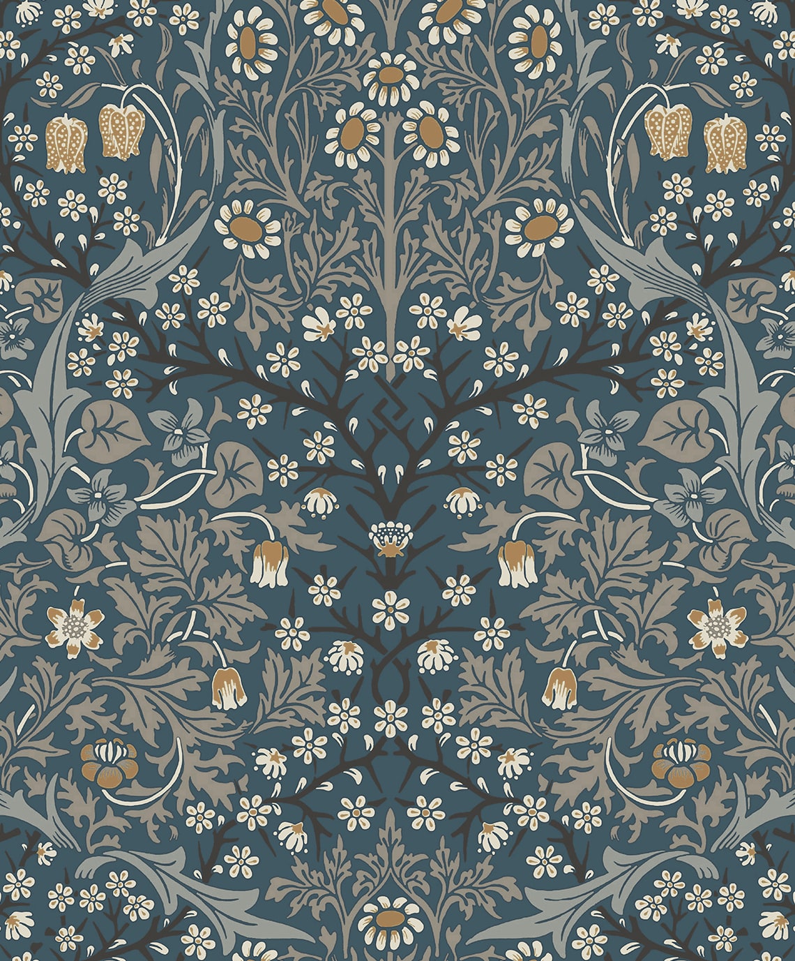 Victorian Garden Floral Premium Peel and Stick Removable Wallpaper
