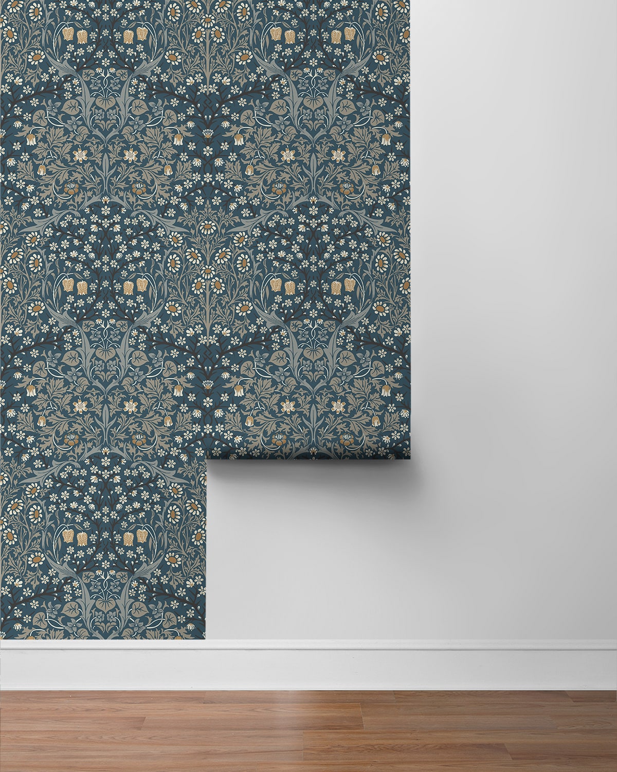 Victorian Garden Floral Premium Peel and Stick Removable Wallpaper