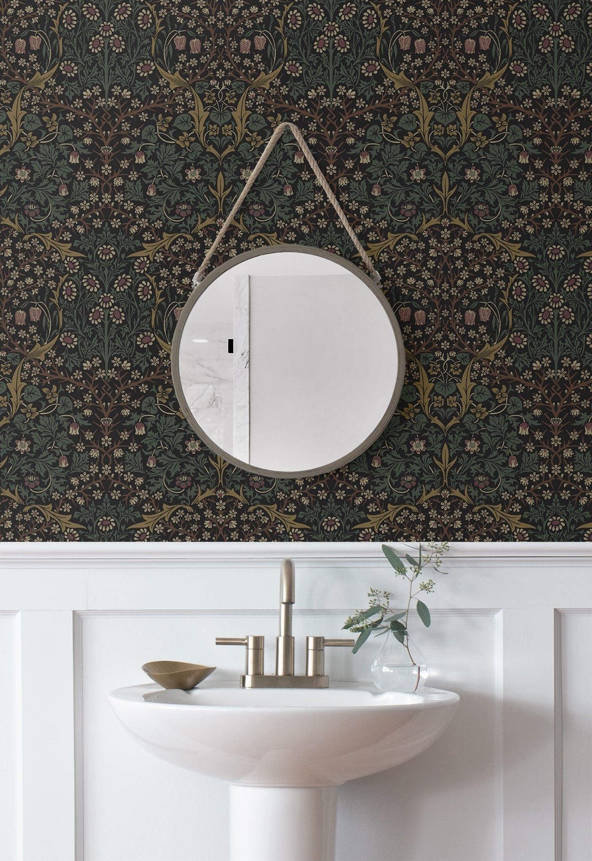 Victorian Garden Floral Premium Peel and Stick Removable Wallpaper