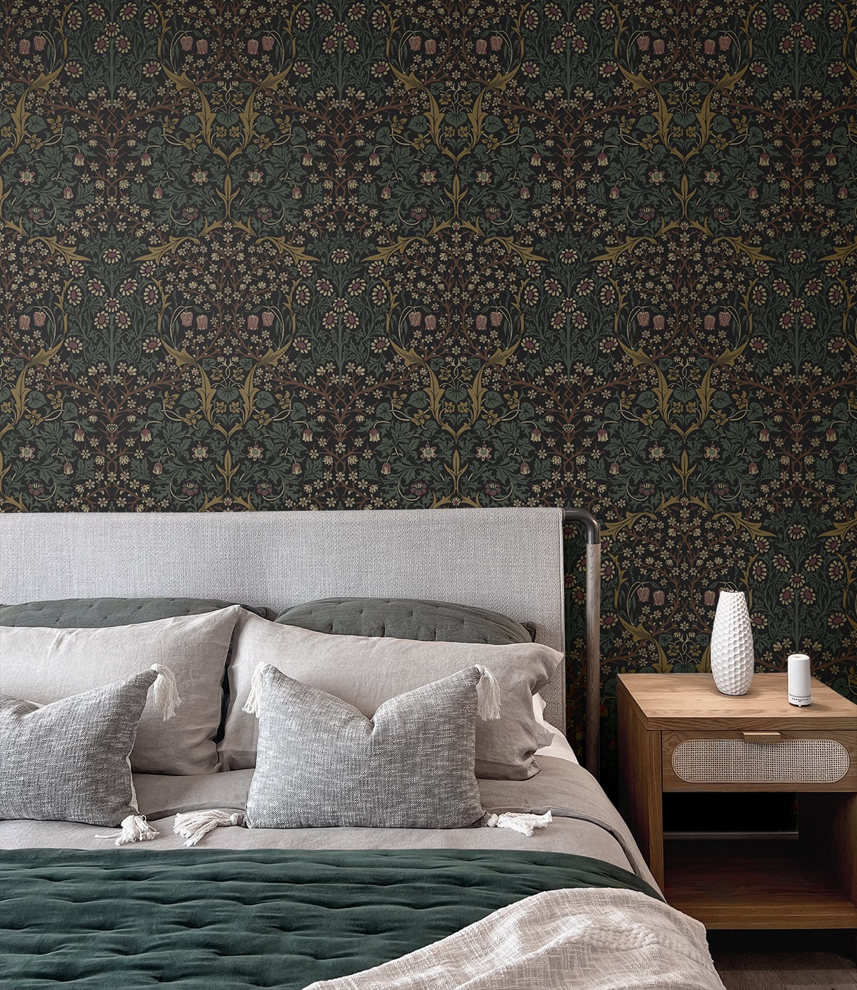 Victorian Garden Floral Premium Peel and Stick Removable Wallpaper