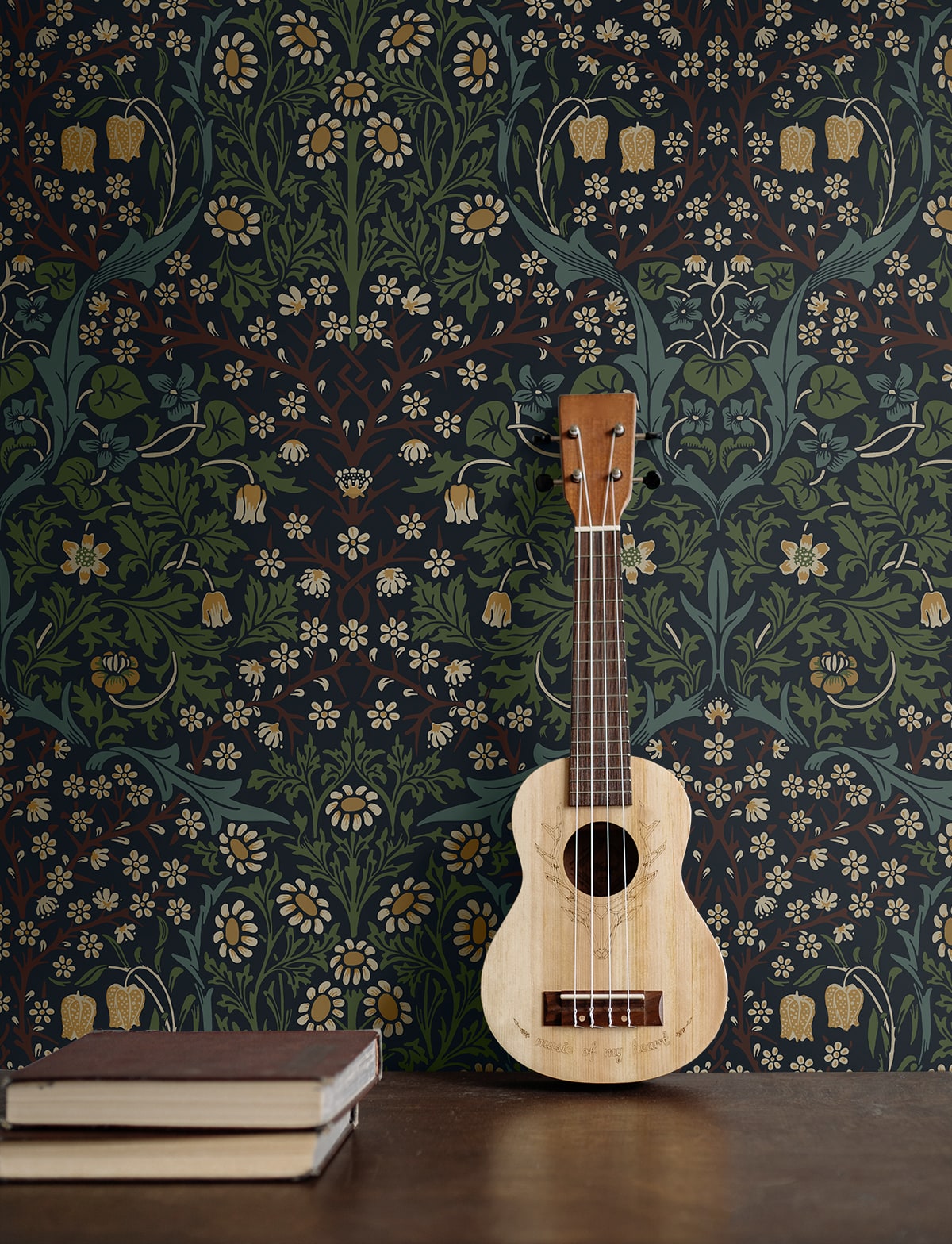 Victorian Garden Floral Premium Peel and Stick Removable Wallpaper