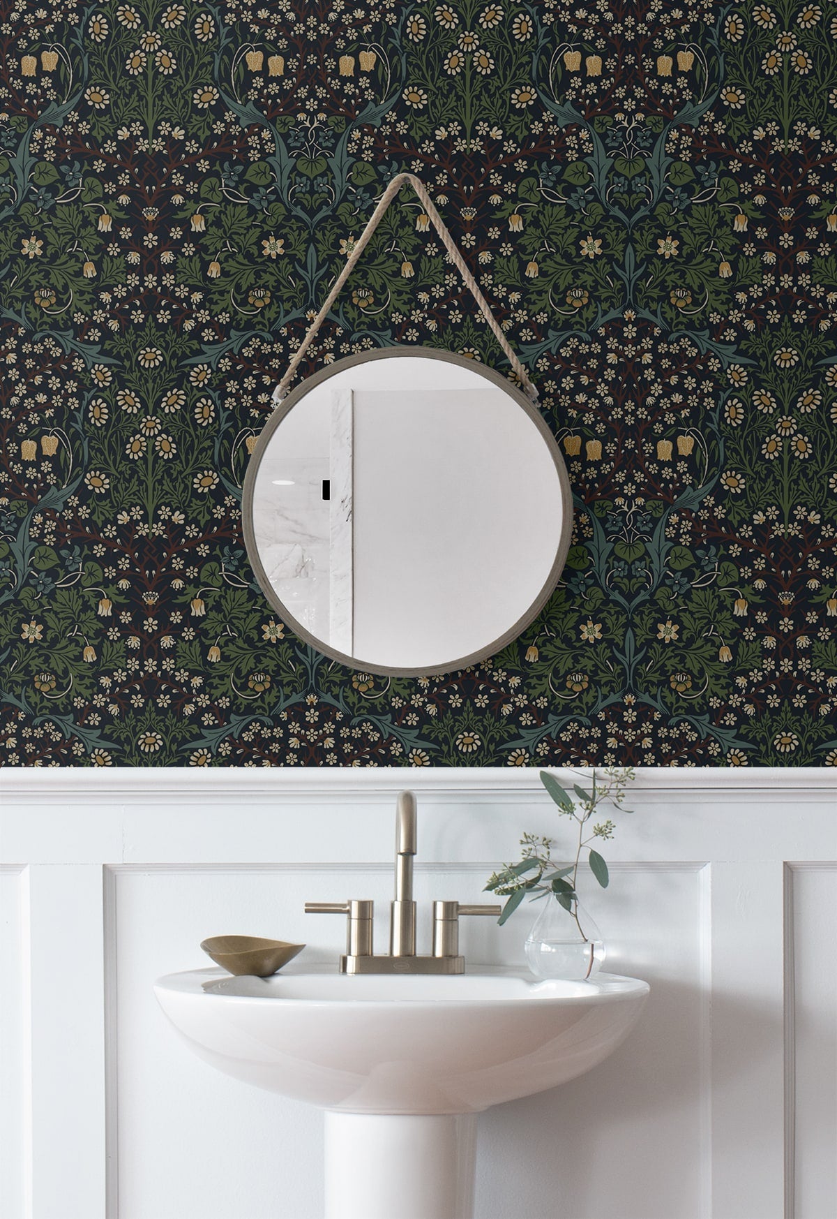 Victorian Garden Floral Premium Peel and Stick Removable Wallpaper