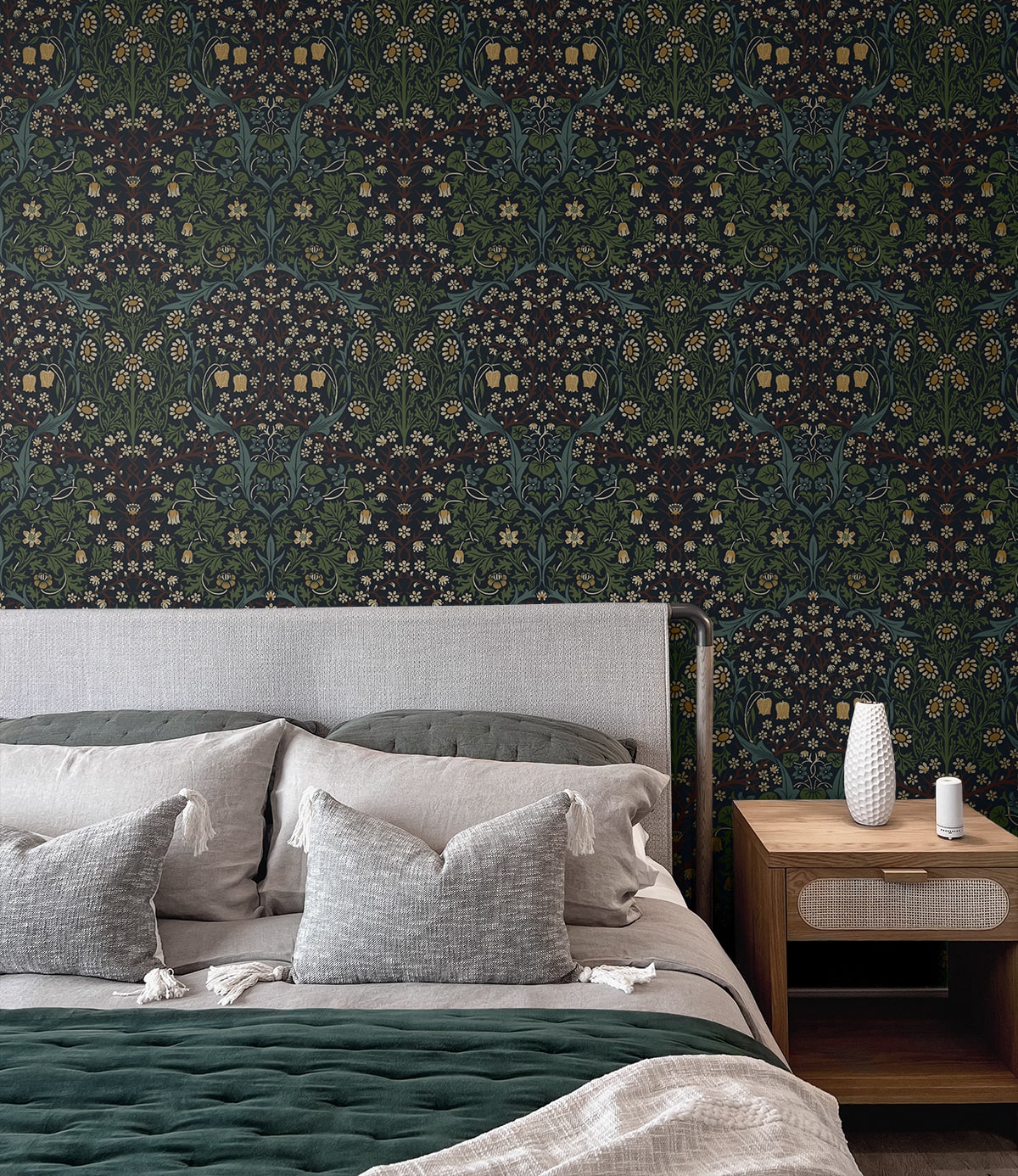 Victorian Garden Floral Premium Peel and Stick Removable Wallpaper