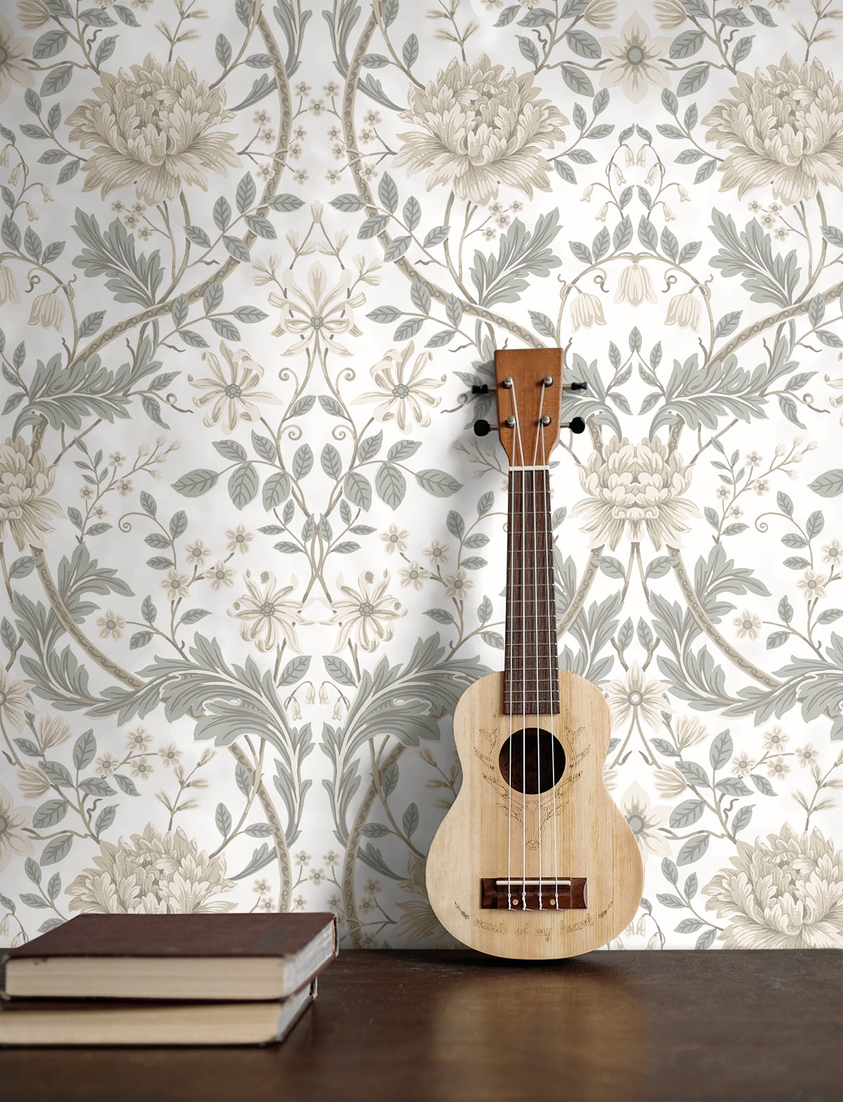 Honeysuckle Trail Floral Premium Peel and Stick Removable Wallpaper