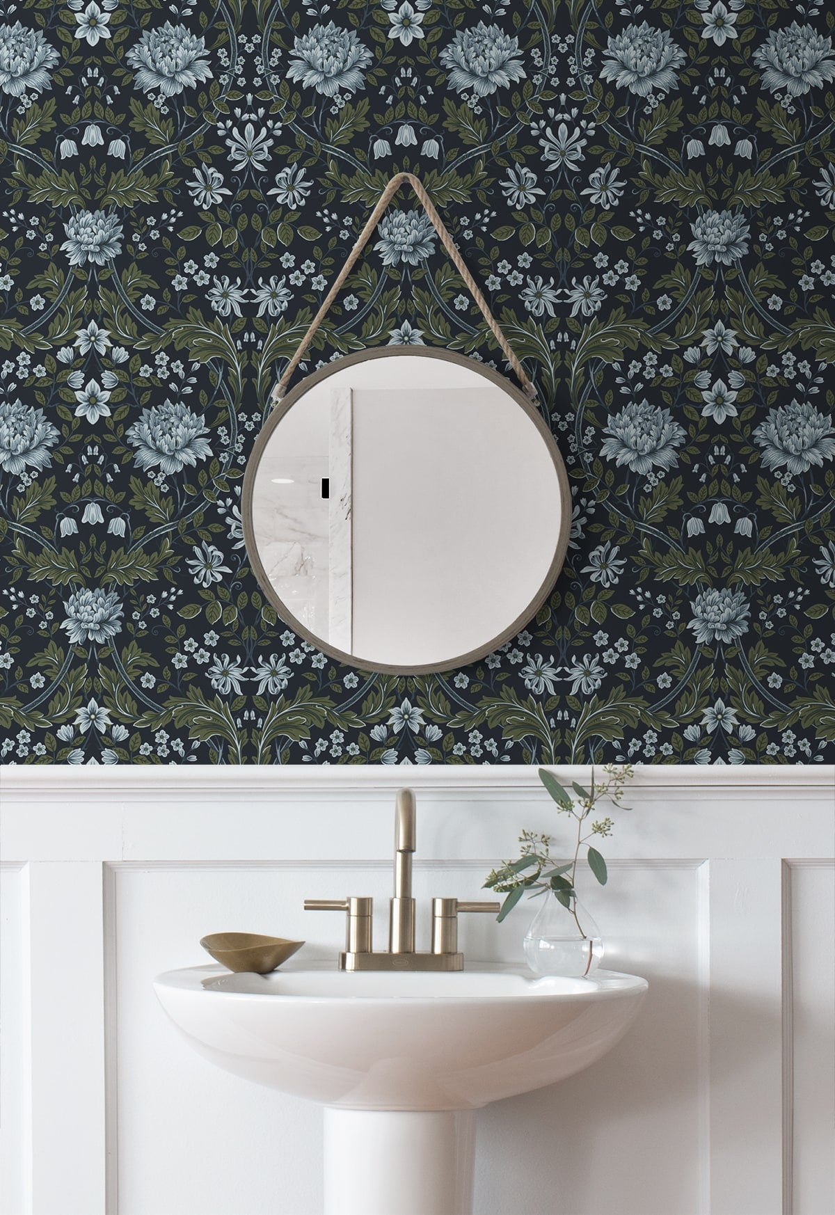 Honeysuckle Trail Floral Premium Peel and Stick Removable Wallpaper
