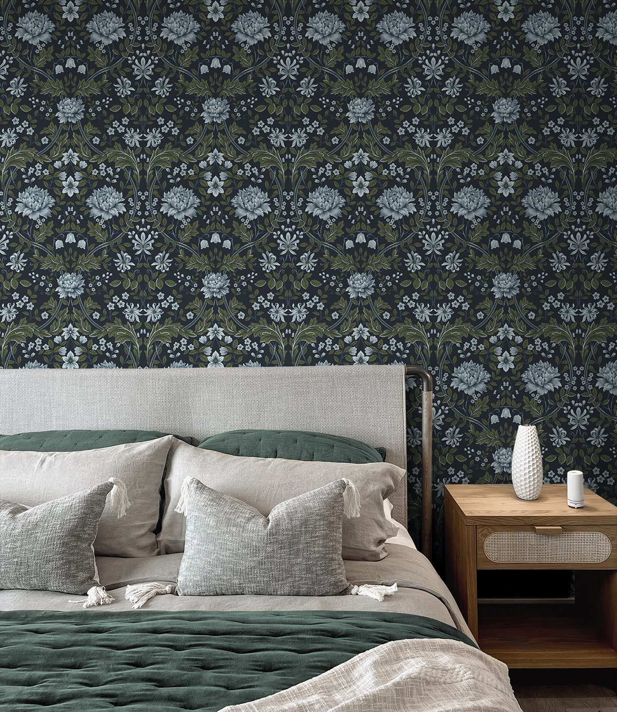 Honeysuckle Trail Floral Premium Peel and Stick Removable Wallpaper