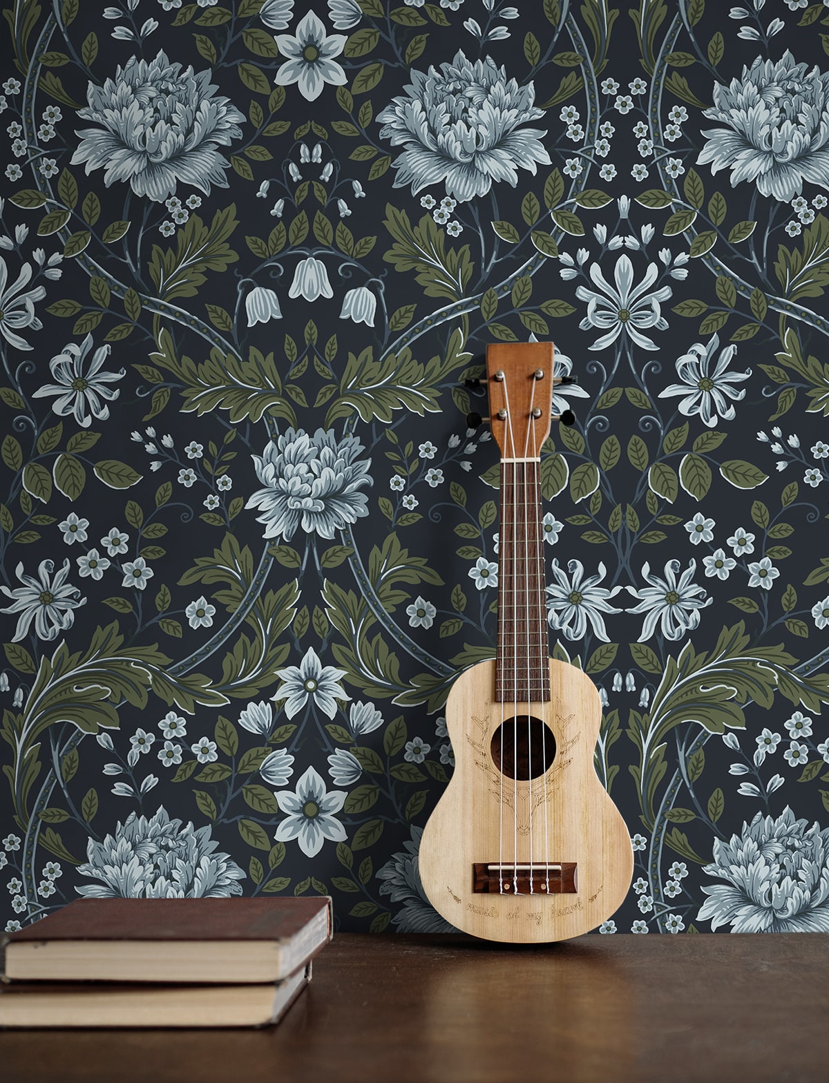 Honeysuckle Trail Floral Premium Peel and Stick Removable Wallpaper