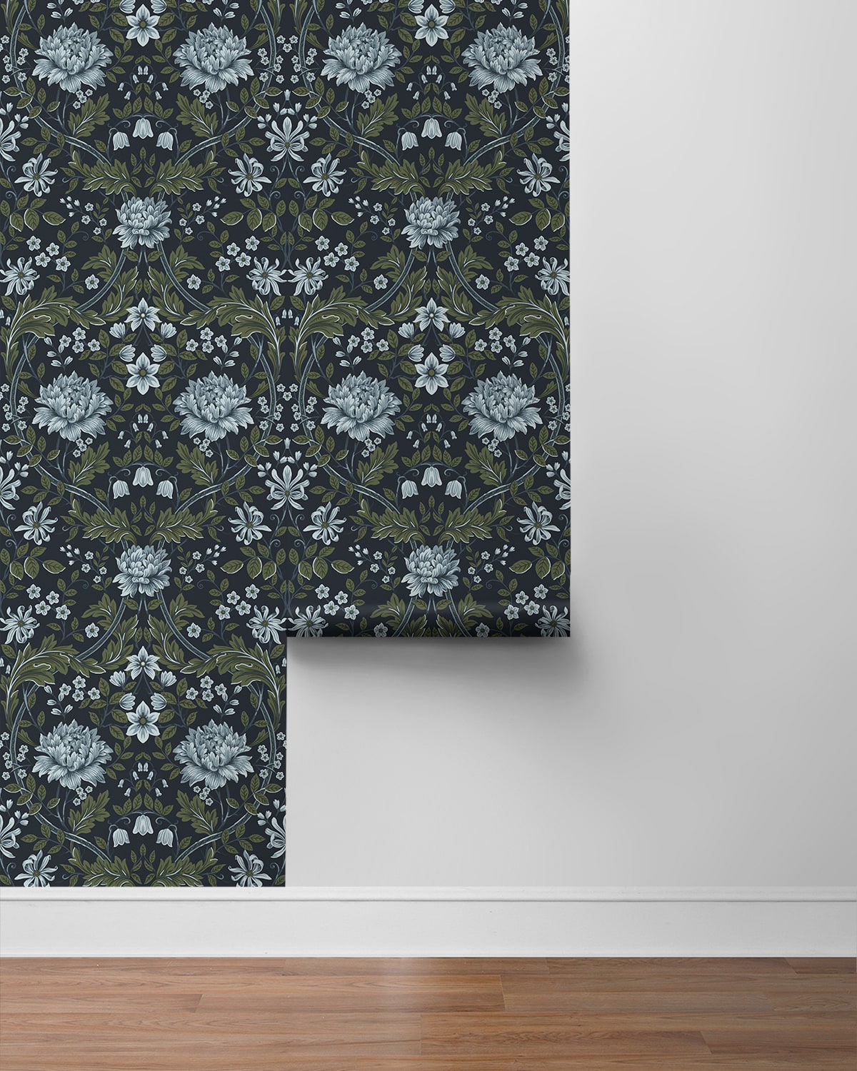 Honeysuckle Trail Floral Premium Peel and Stick Removable Wallpaper