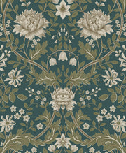 Honeysuckle Trail Floral Premium Peel and Stick Removable Wallpaper