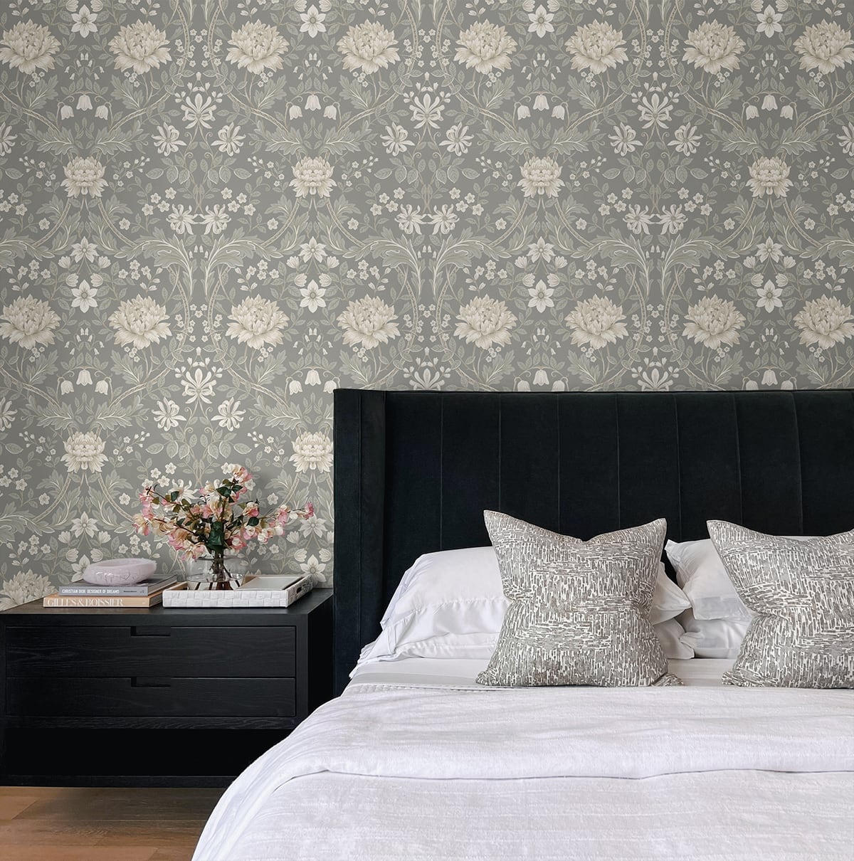 Honeysuckle Trail Floral Premium Peel and Stick Removable Wallpaper