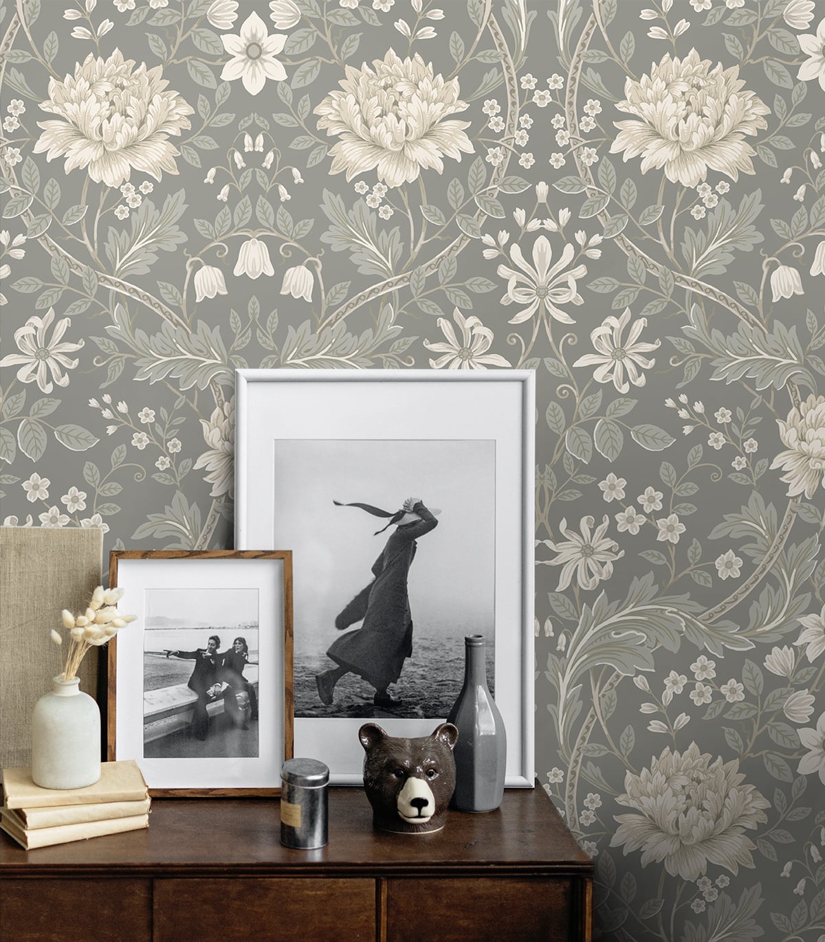 Honeysuckle Trail Floral Premium Peel and Stick Removable Wallpaper