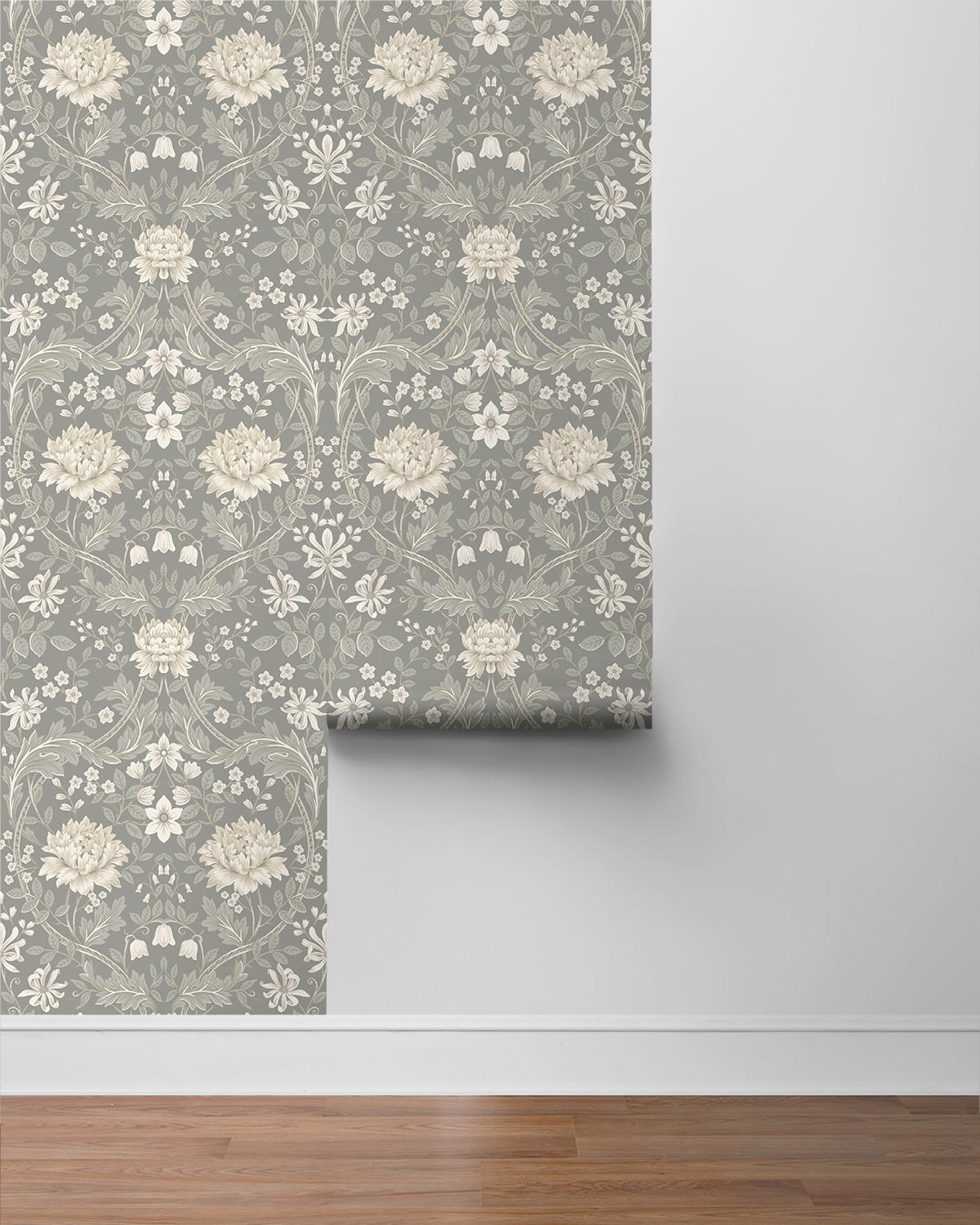Honeysuckle Trail Floral Premium Peel and Stick Removable Wallpaper