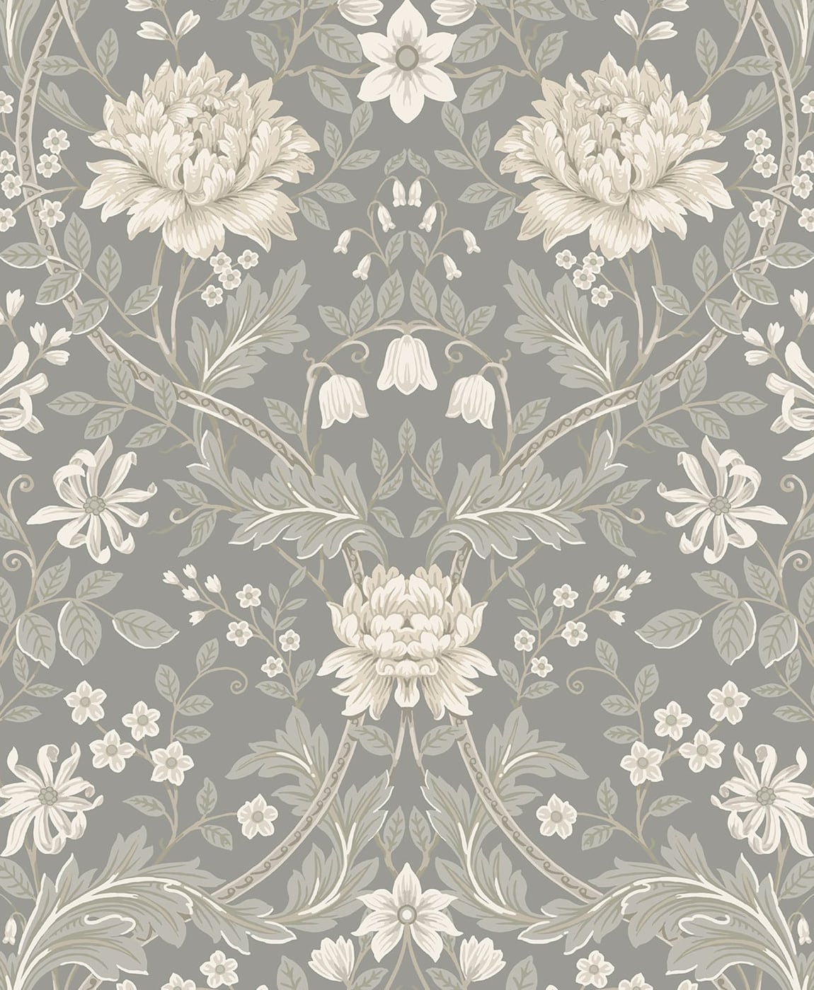 Honeysuckle Trail Floral Premium Peel and Stick Removable Wallpaper