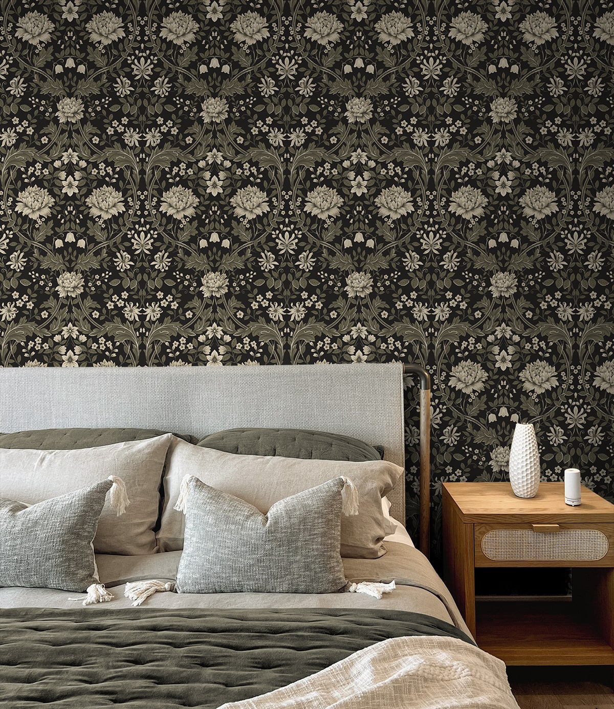 Honeysuckle Trail Floral Premium Peel and Stick Removable Wallpaper