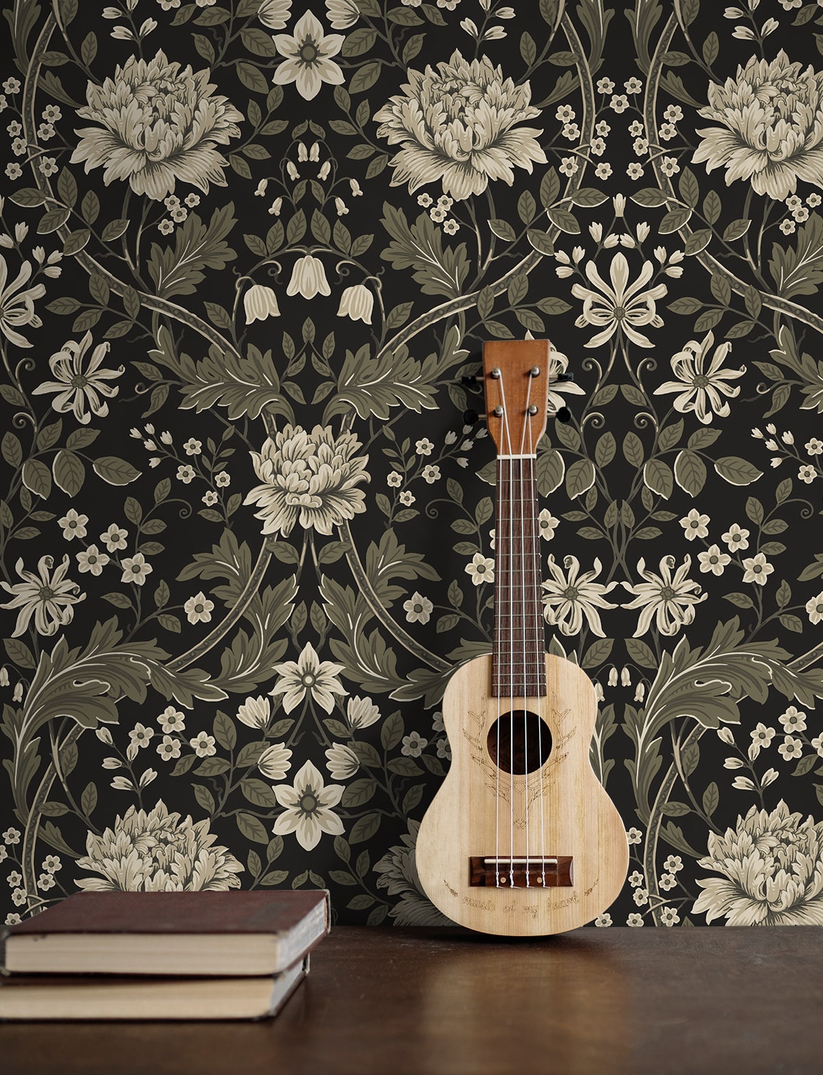 Honeysuckle Trail Floral Premium Peel and Stick Removable Wallpaper
