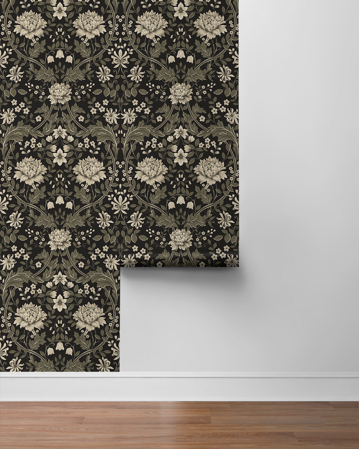 Honeysuckle Trail Floral Premium Peel and Stick Removable Wallpaper