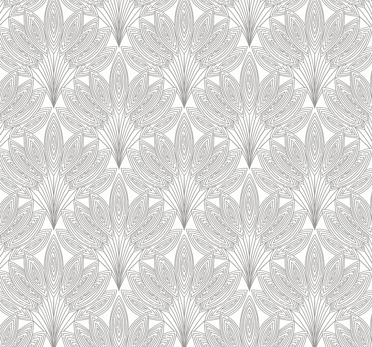 Peacock Leaves Premium Screen Printed Peel and Stick Removable Wallpaper