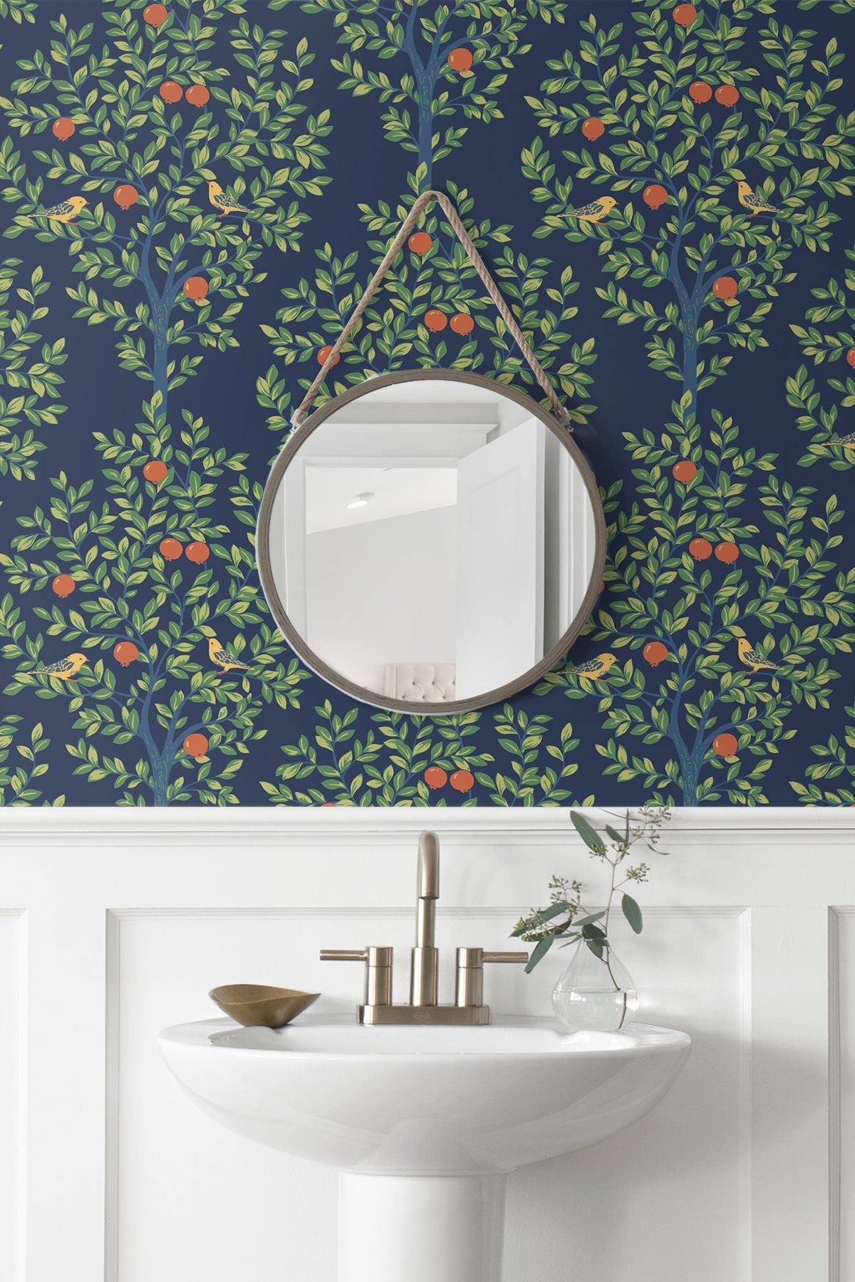 Fruit Tree Vintage Premium Peel and Stick Removable Wallpaper