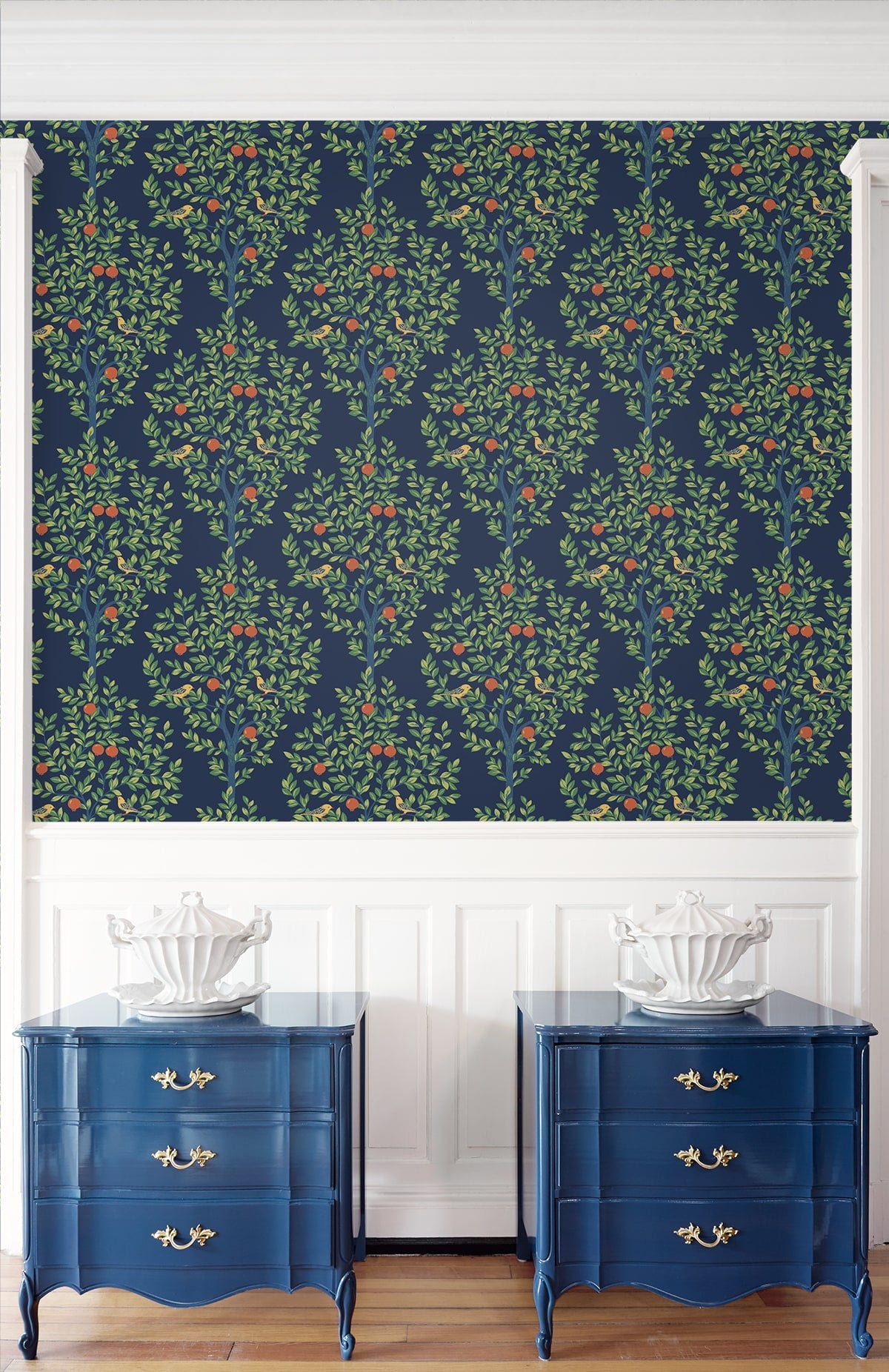 Fruit Tree Vintage Premium Peel and Stick Removable Wallpaper