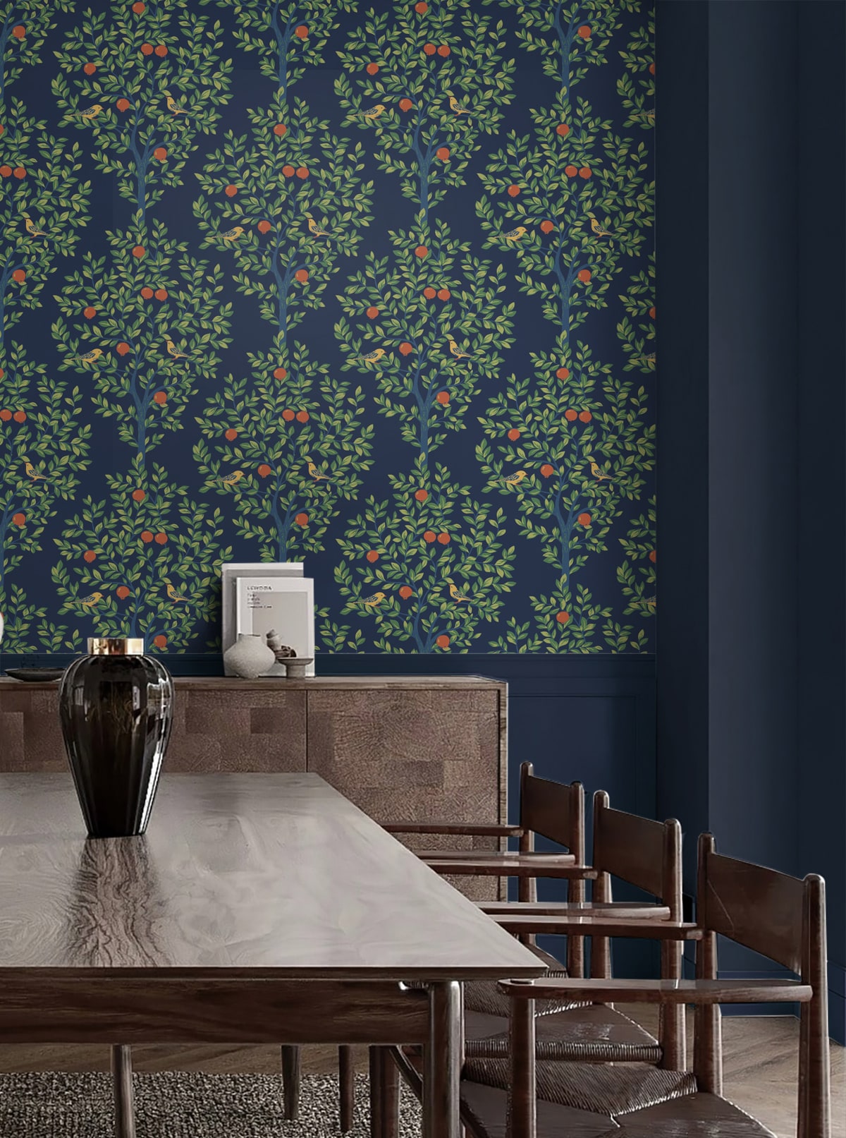 Fruit Tree Vintage Premium Peel and Stick Removable Wallpaper