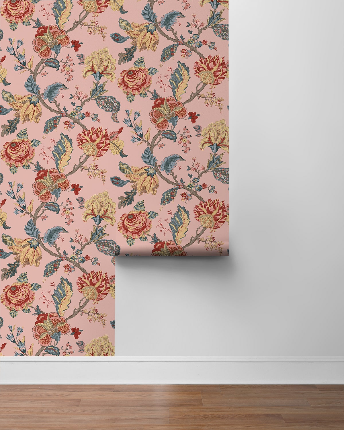 Kianna Jacobean Peel and Stick Removable Wallpaper