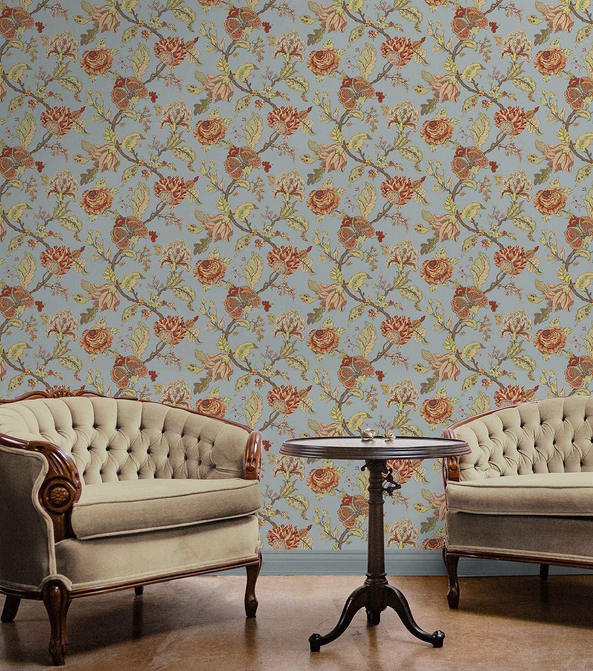 Kianna Jacobean Peel and Stick Removable Wallpaper