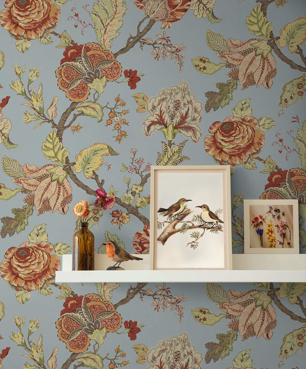 Kianna Jacobean Peel and Stick Removable Wallpaper