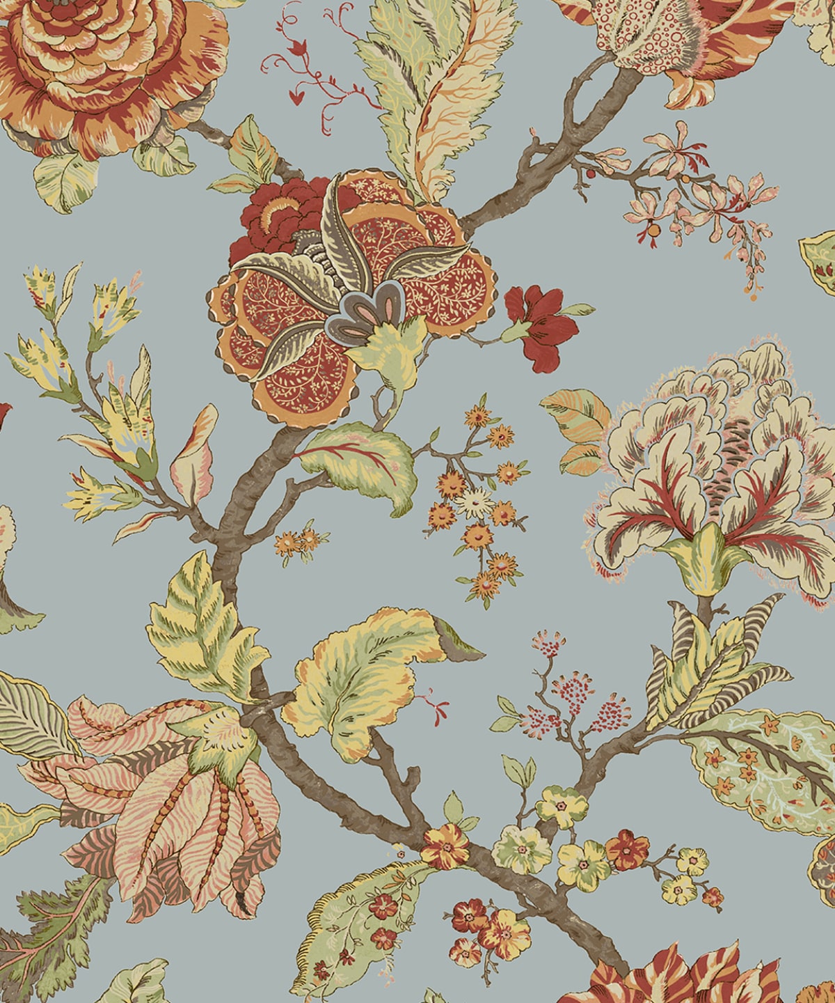 Kianna Jacobean Peel and Stick Removable Wallpaper