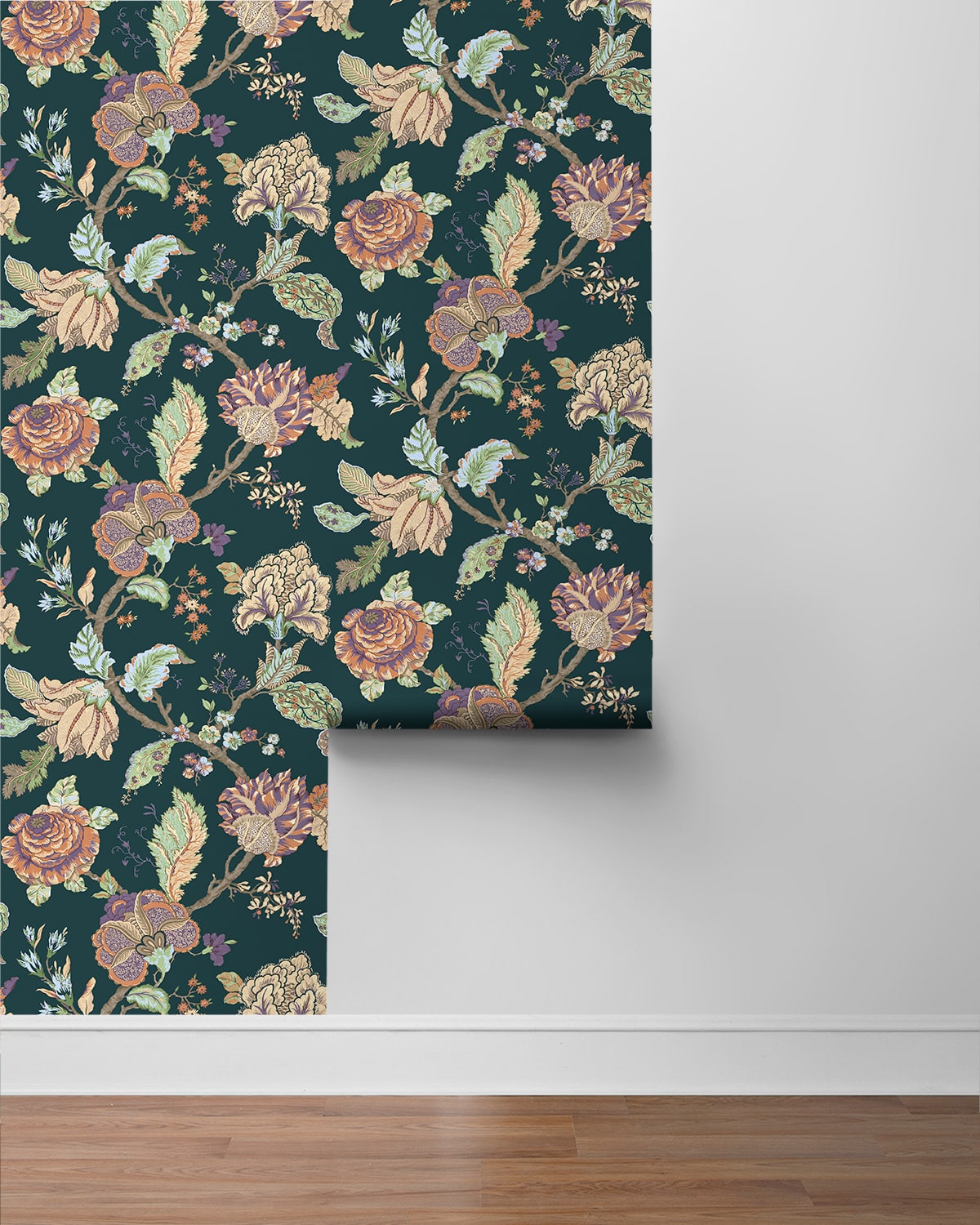 Kianna Jacobean Peel and Stick Removable Wallpaper