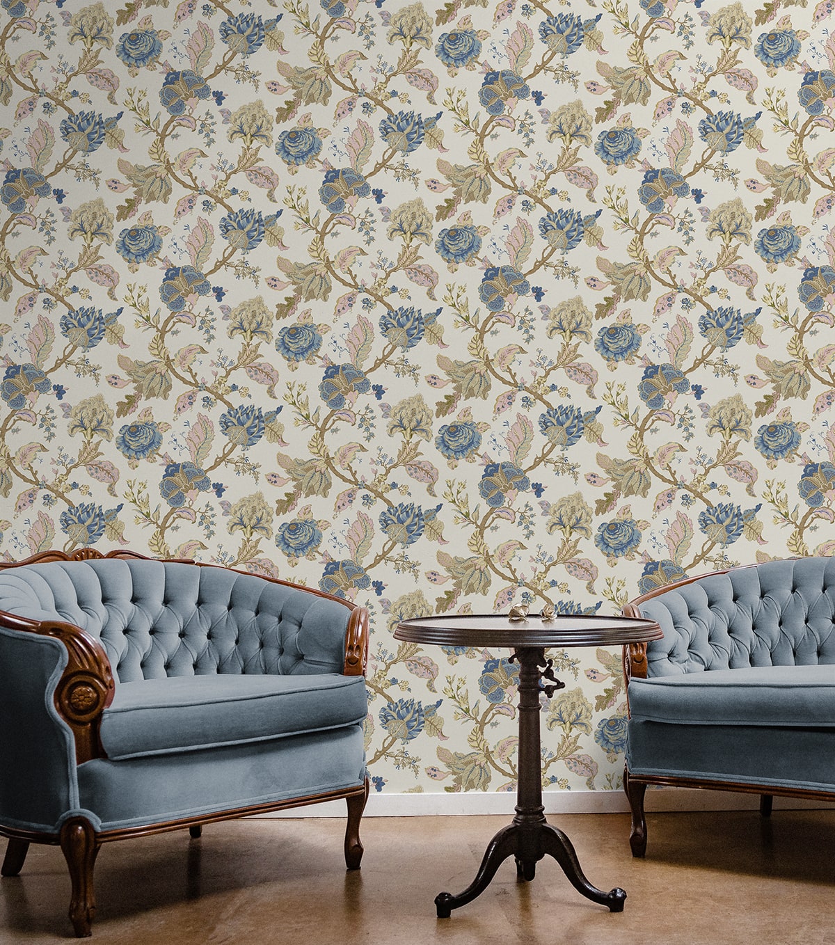 Kianna Jacobean Peel and Stick Removable Wallpaper