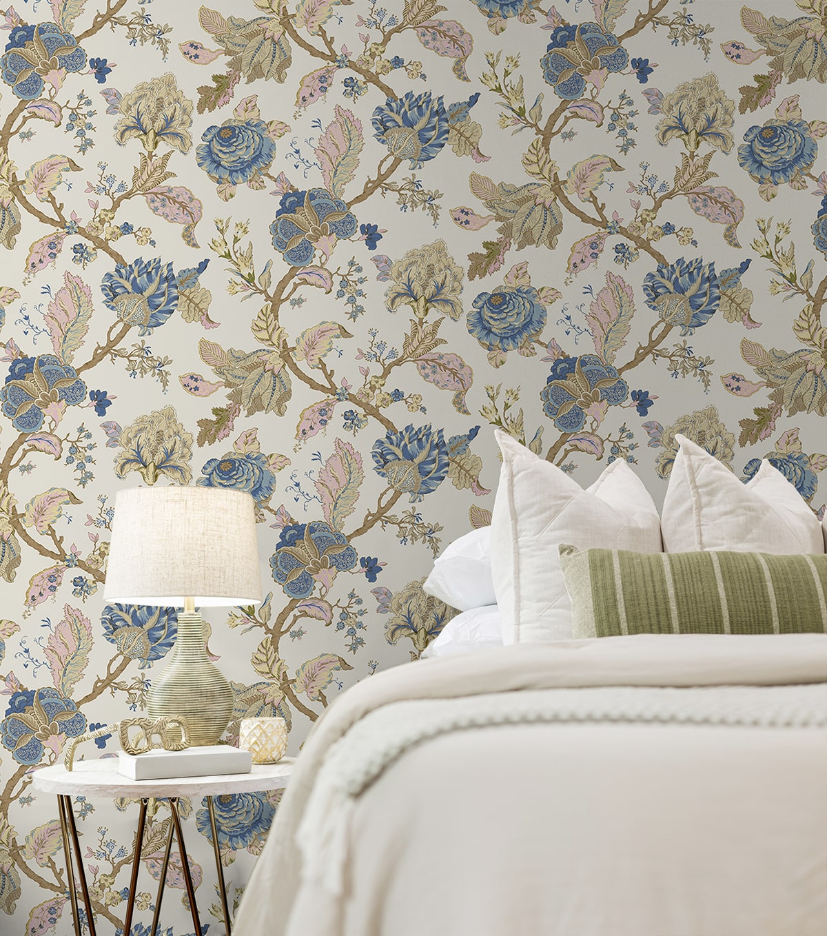 Kianna Jacobean Peel and Stick Removable Wallpaper