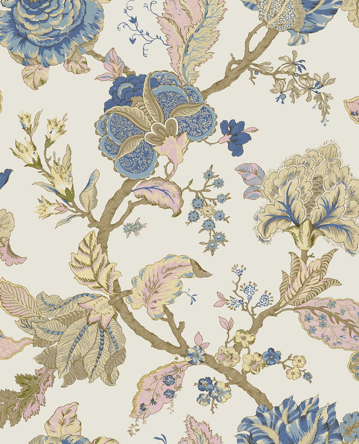 Kianna Jacobean Peel and Stick Removable Wallpaper