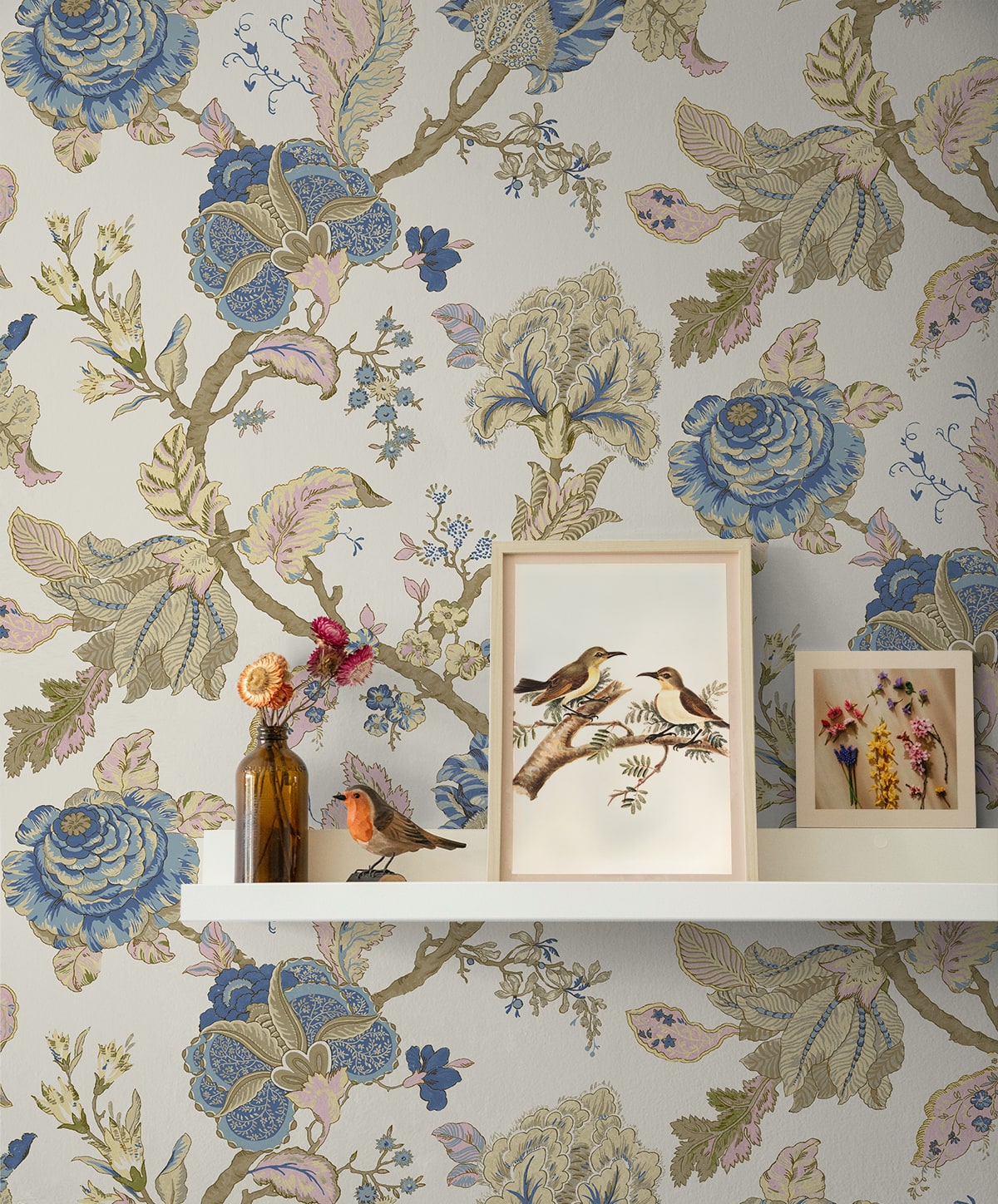Kianna Jacobean Peel and Stick Removable Wallpaper
