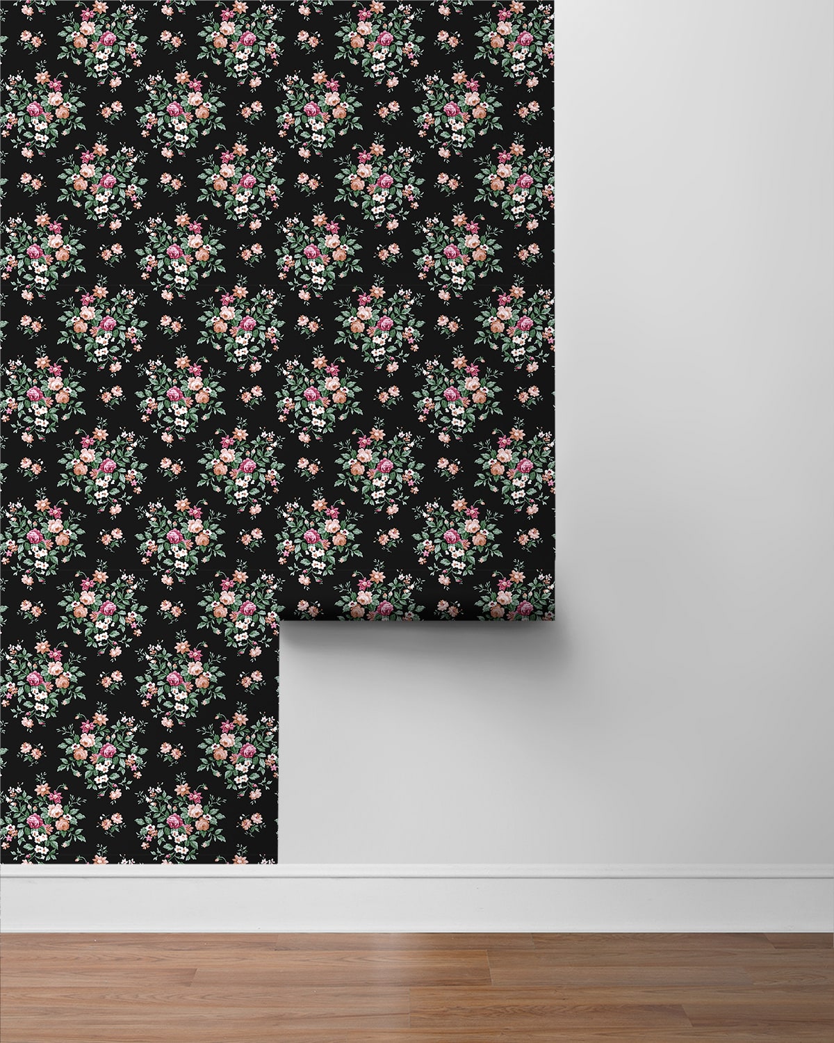 Floral Bunches Peel and Stick Removable Wallpaper